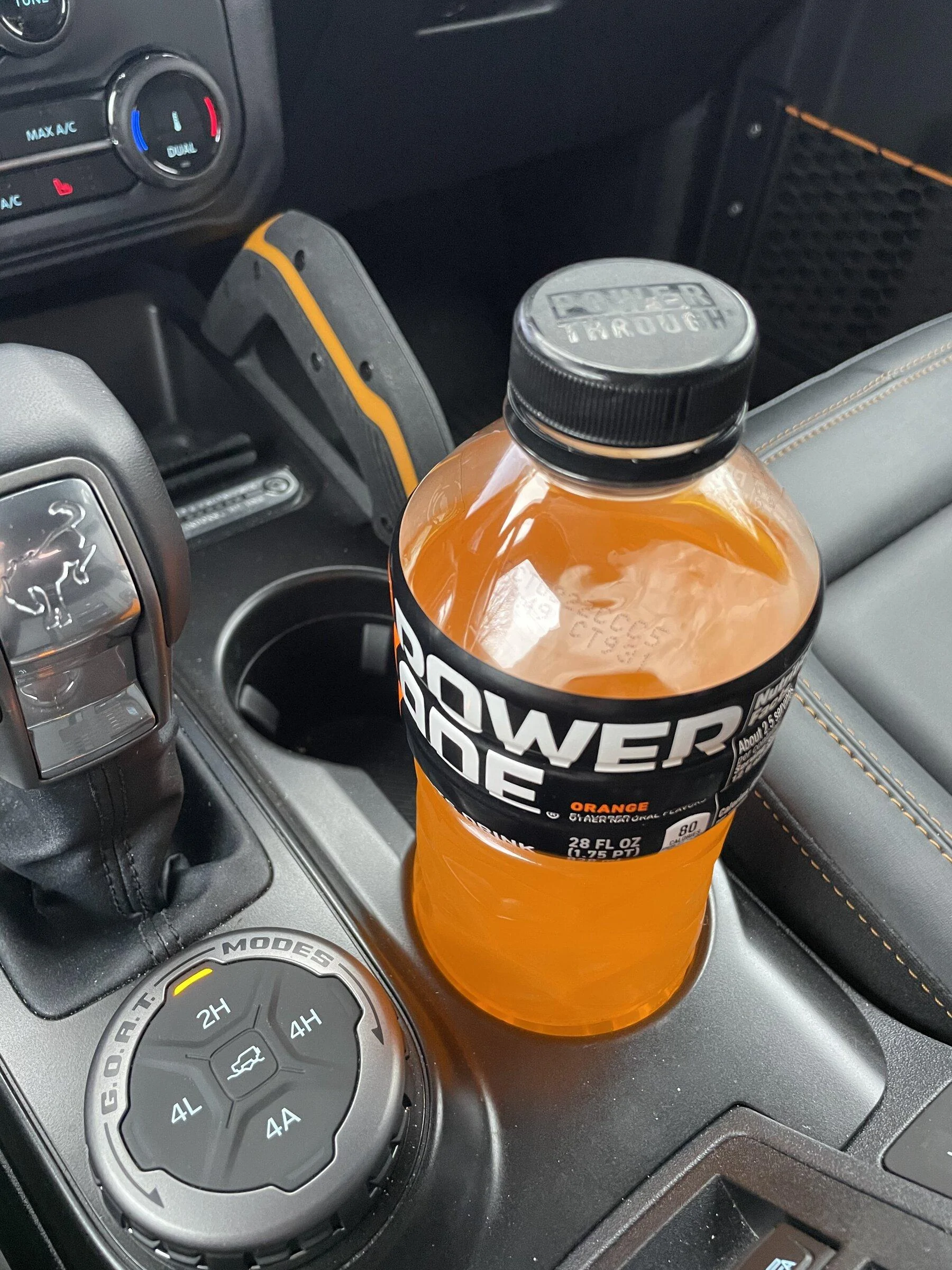 Ford Bronco My biggest complaint - cup holders too small 35A041A5-EF6B-42CC-B4BE-83C36F698B12