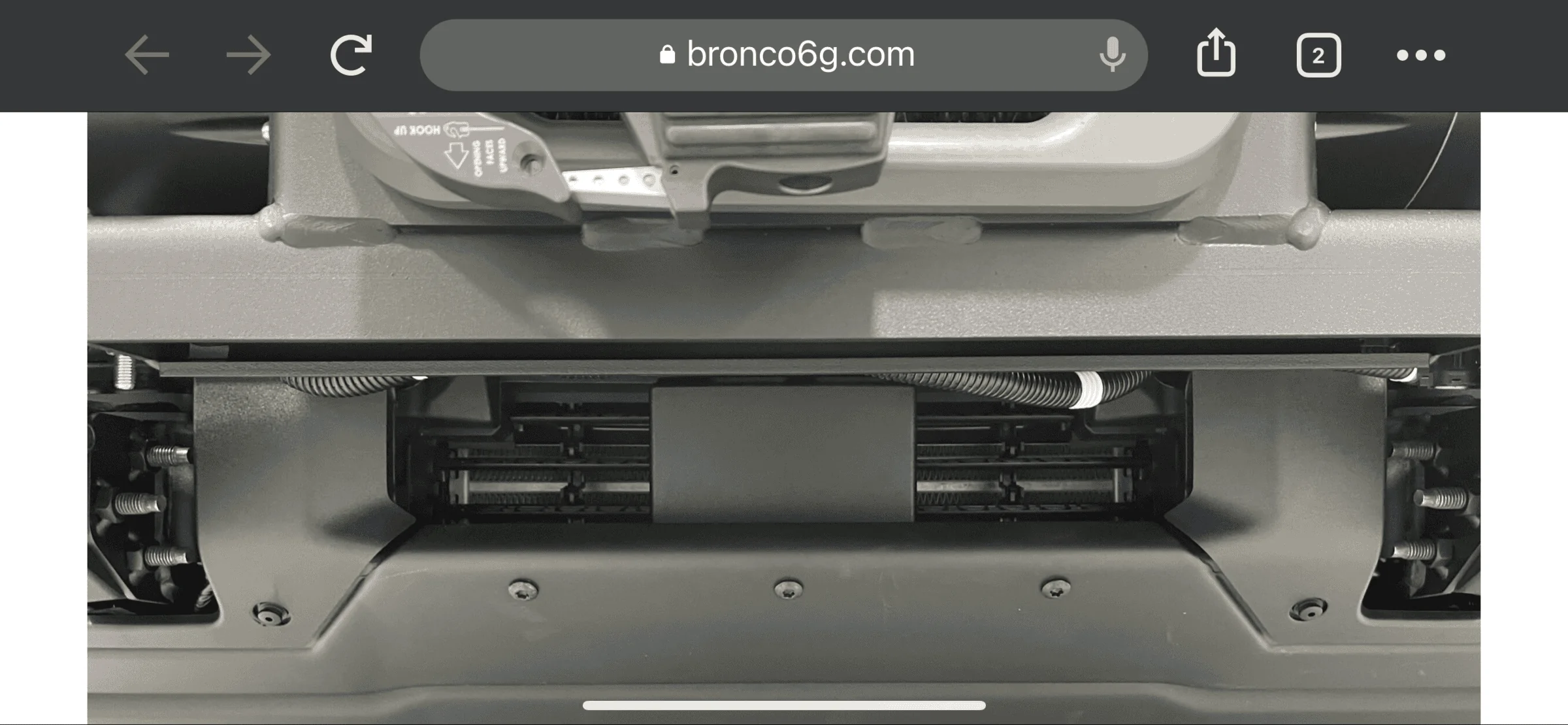 Ford Bronco front Camera relocation 1A91D442-71B2-402D-82A9-E10ADC6B2671