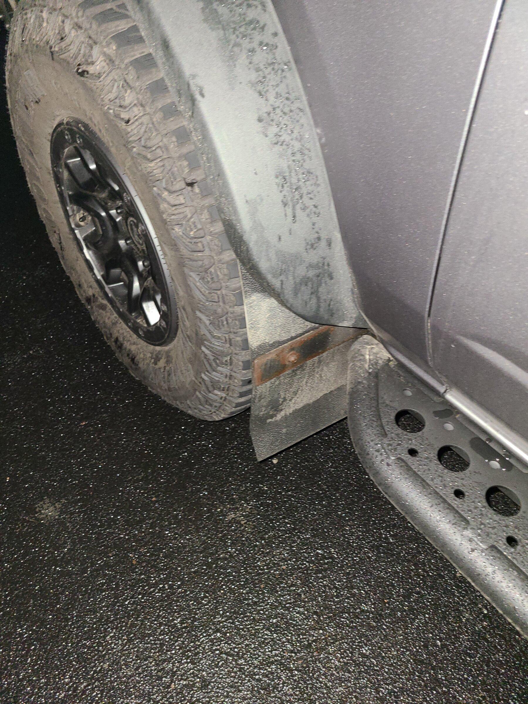 Ford Bronco DIY Sasquatch Mud Flaps front_fla