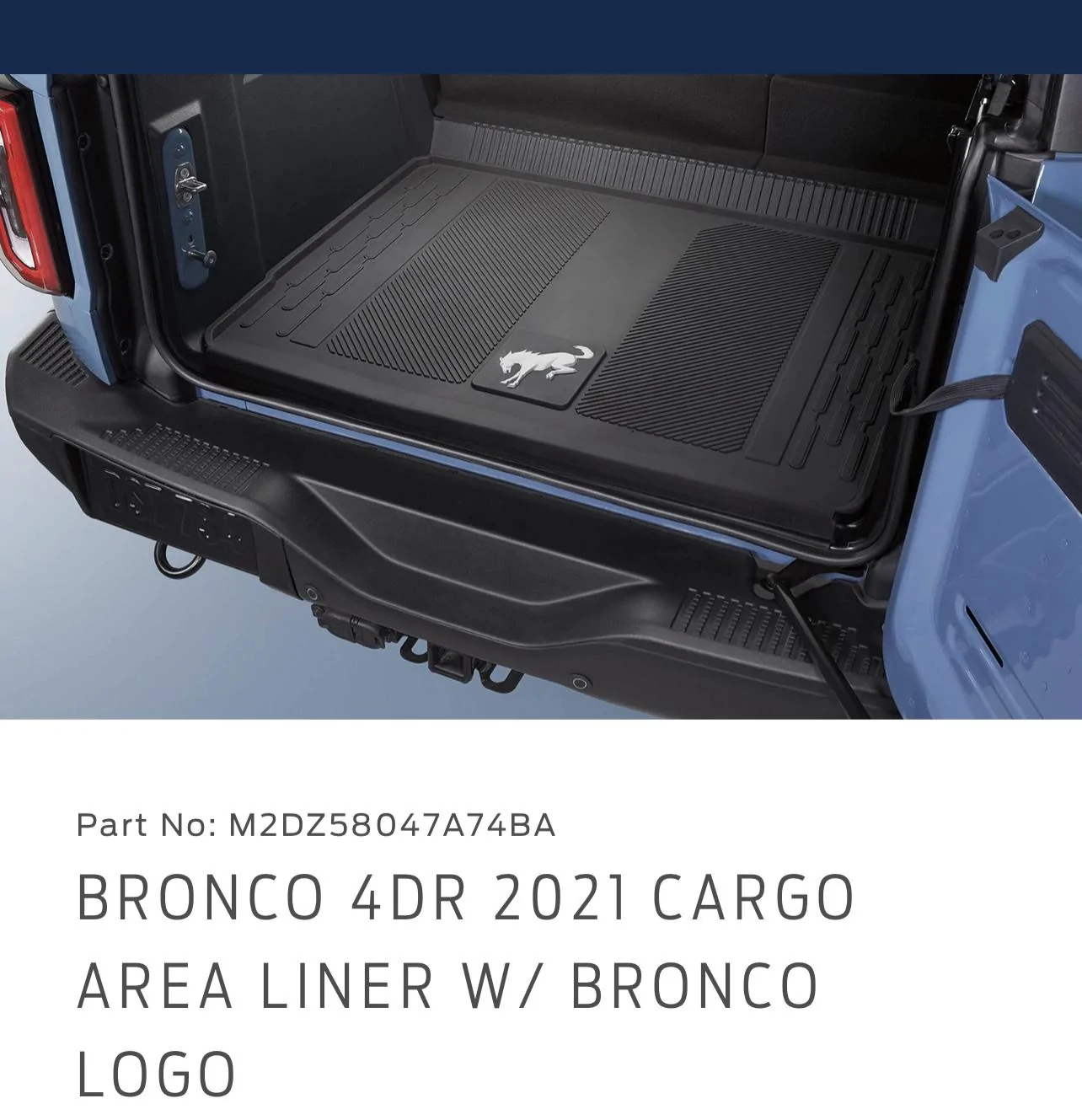 Ford Bronco Cargo Liner 99E4D058-DF04-4785-8A78-4691549B5A97
