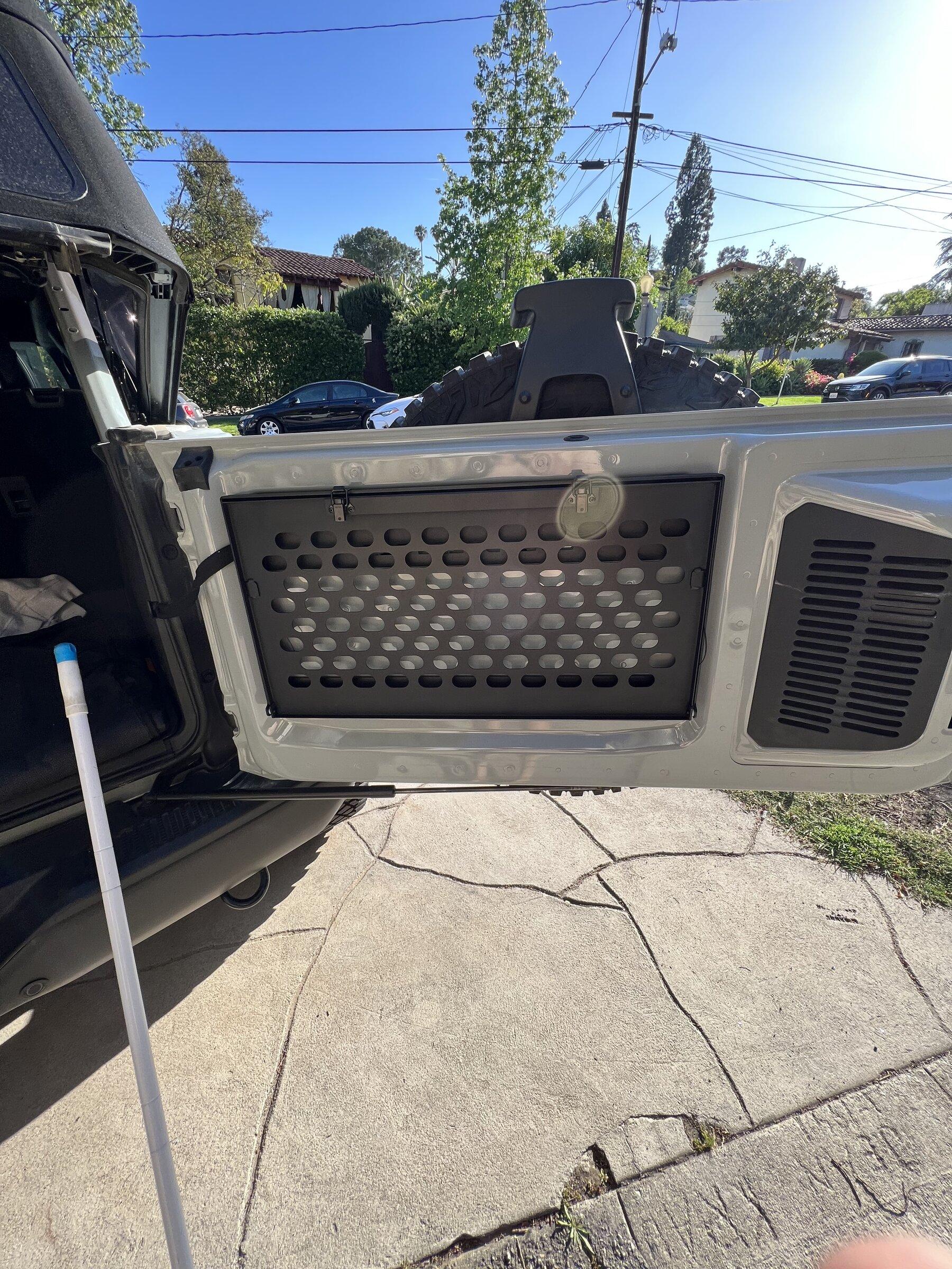 Ford Bronco Installed the Tailgate Table today IMG_2533