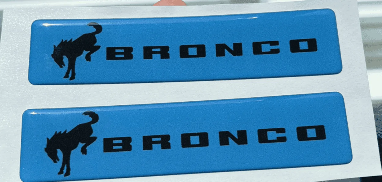 Ford Bronco Custom Husky Emblem Replacements 1649942796294