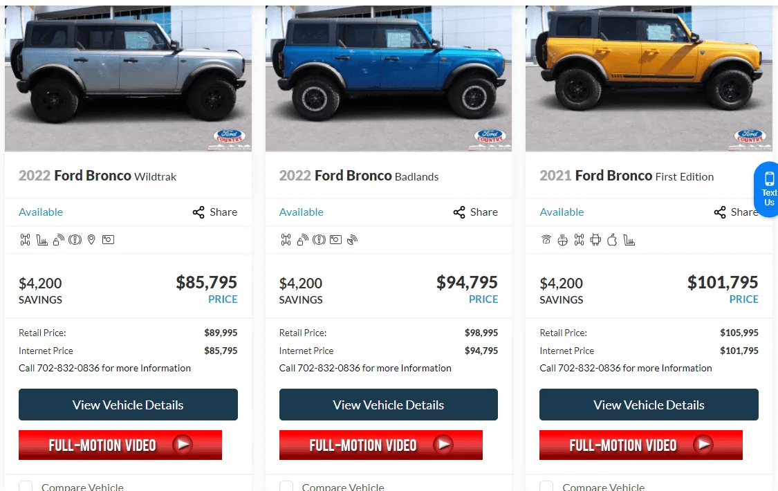 Ford Bronco 12 Broncos Available 1649952973168