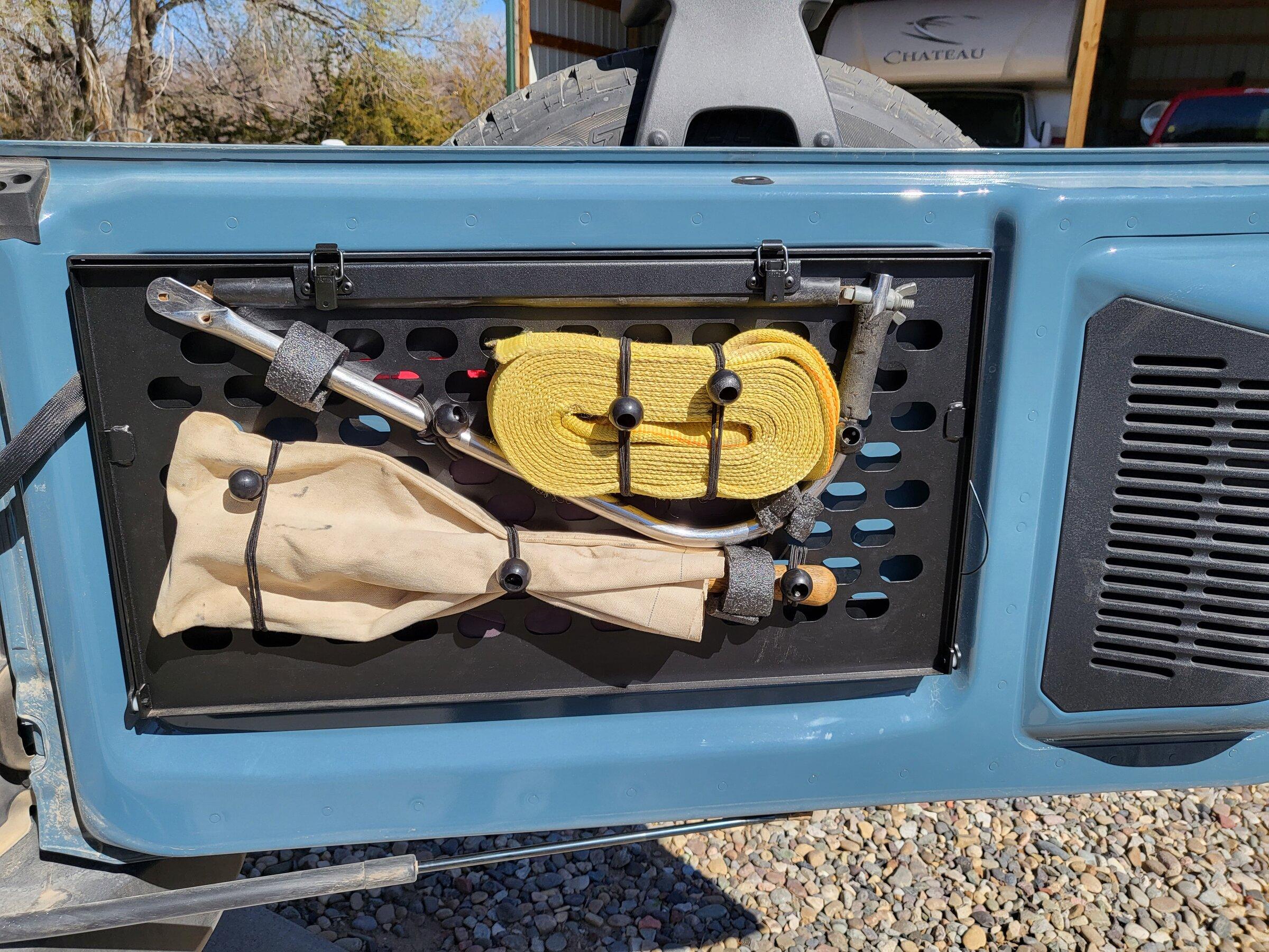 Ford Bronco Whats on your MOLLE swing gate? 20220407_153230