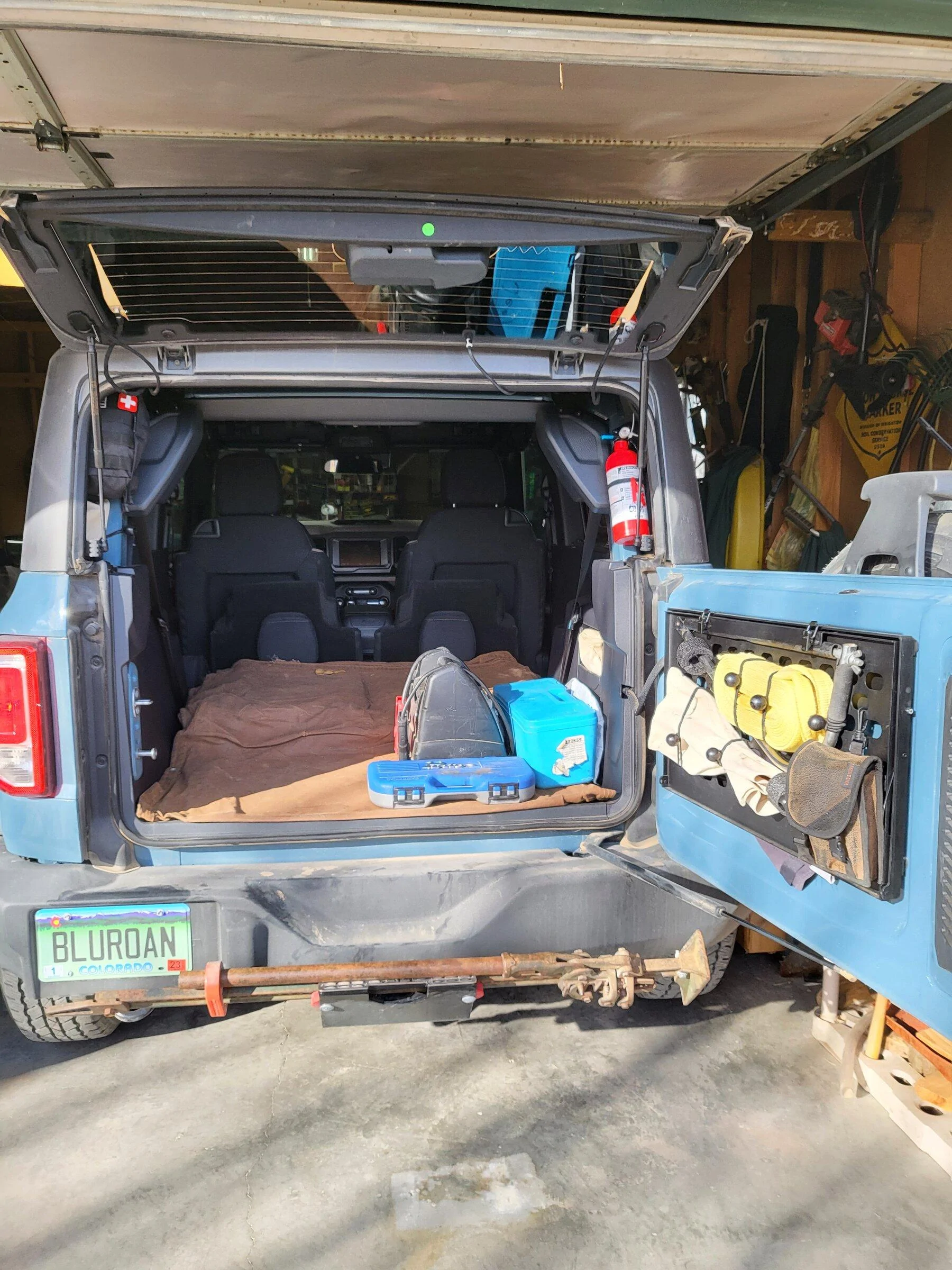 Ford Bronco Whats on your MOLLE swing gate? 20220412_174637