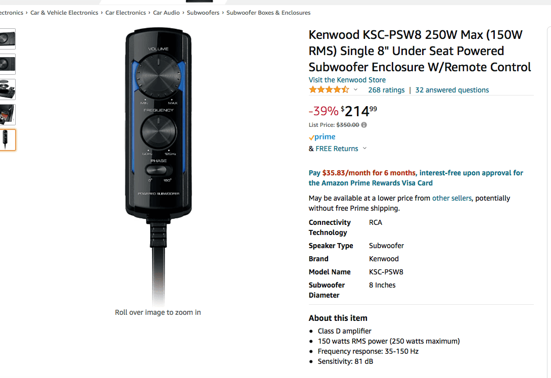 Ford Bronco Inexpensive sub recommendation Screen Shot 2022-04-15 at 9.40.10 AM