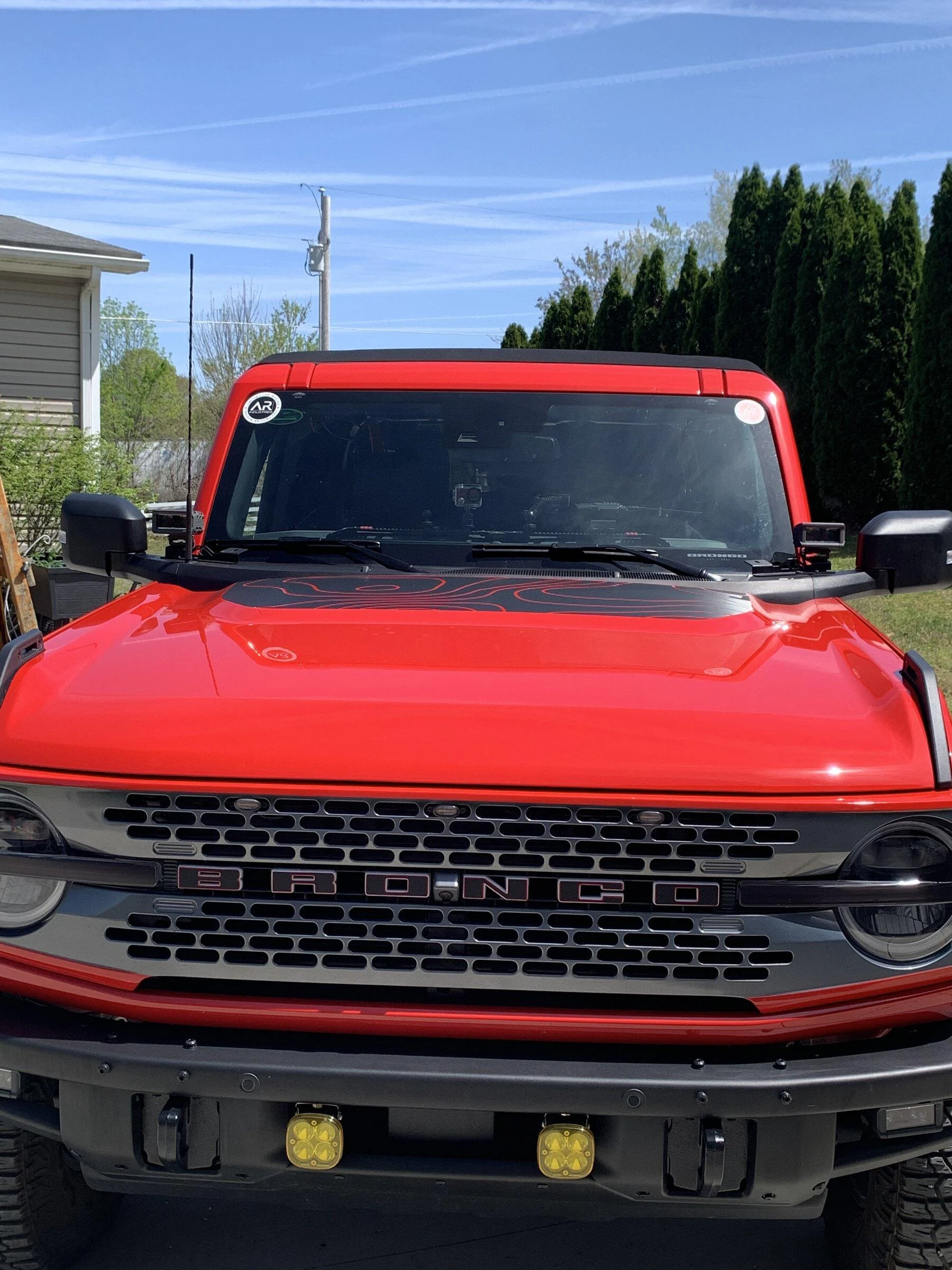Ford Bronco Dual cowl/pod light bracket from M2M B0F8D0DD-E48E-47DD-B9B1-EF4CC184D6EB