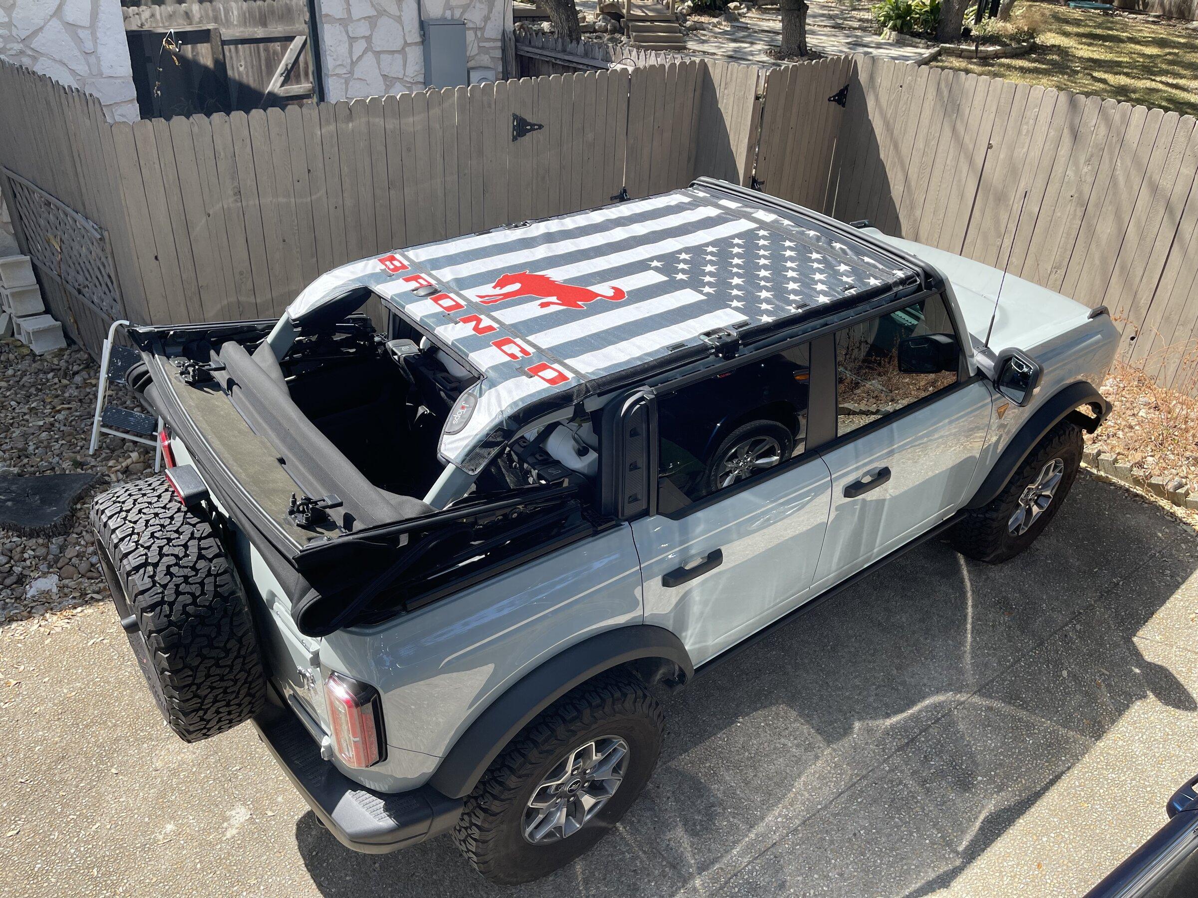 Ford Bronco Bimini Top Question JTops Ford Bronco bimini sun shad