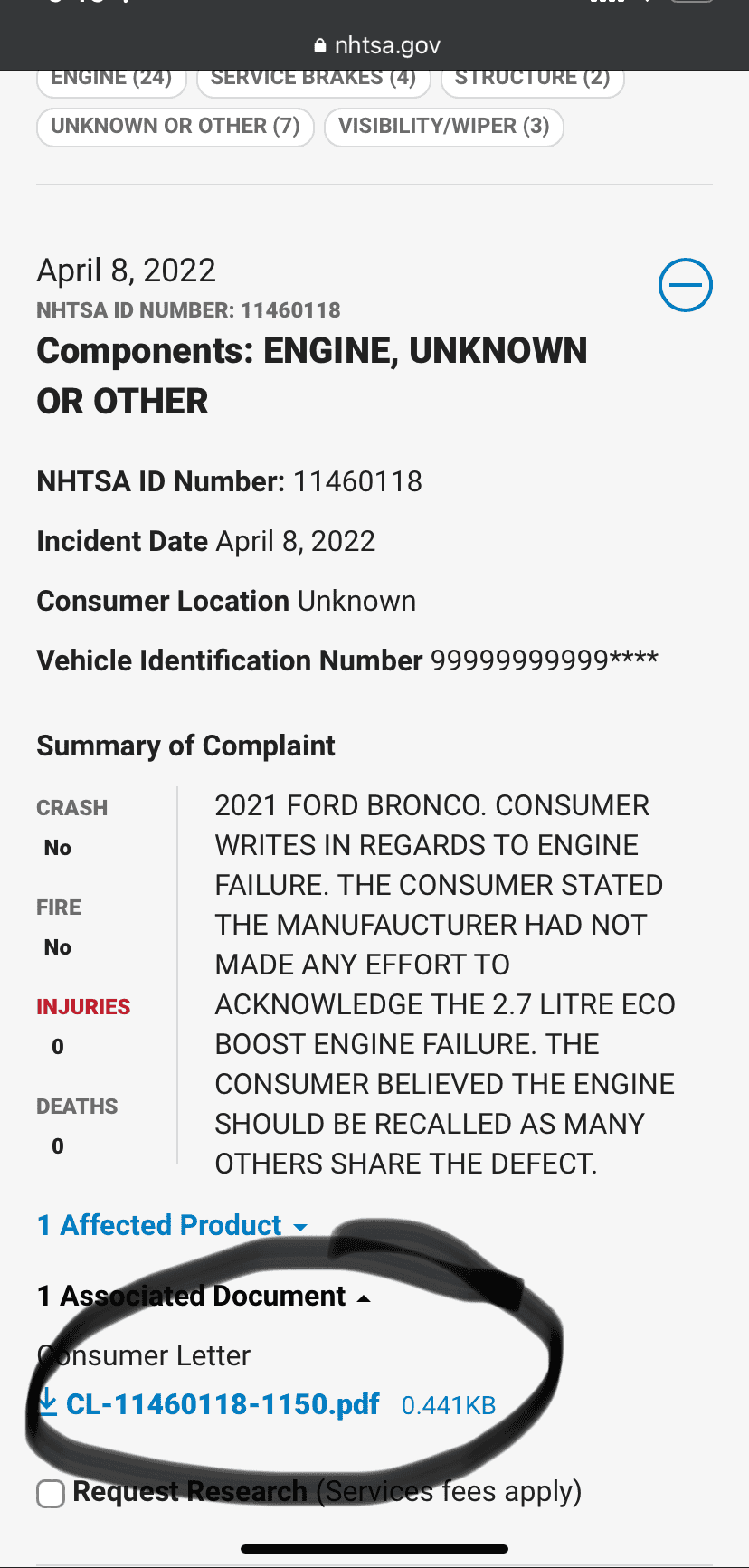 Ford Bronco 2.7L blown engine failure list . . 68 so far [Updated: December 13, 2022] 1650115056562
