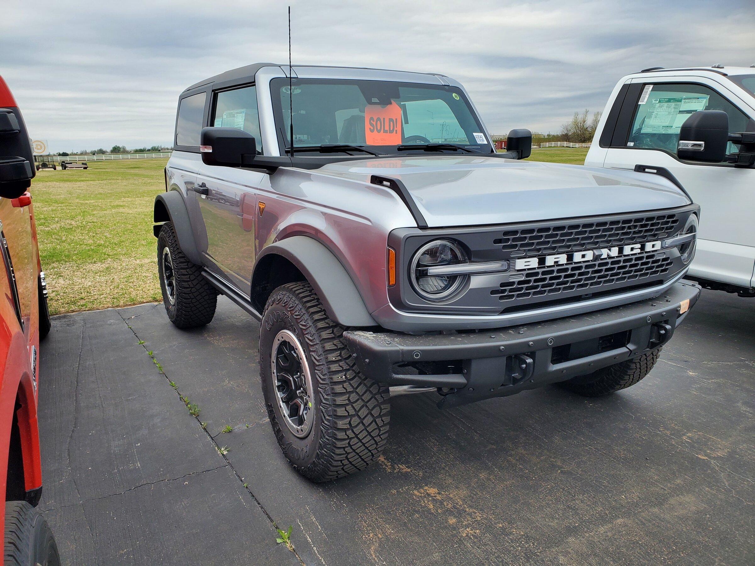 Ford Bronco Dealer Inspection 20220416_084131