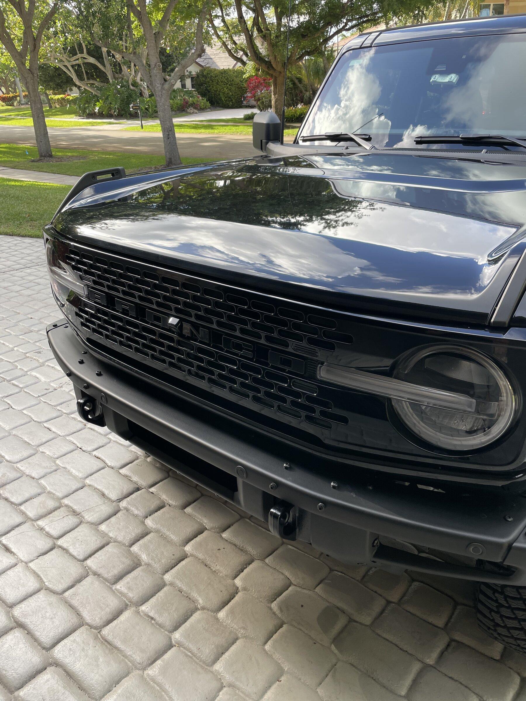 Ford Bronco Badlands Grill and Camera housing painted shadow black 8B57E0A1-34E3-4528-A04F-4D7F54D3196E