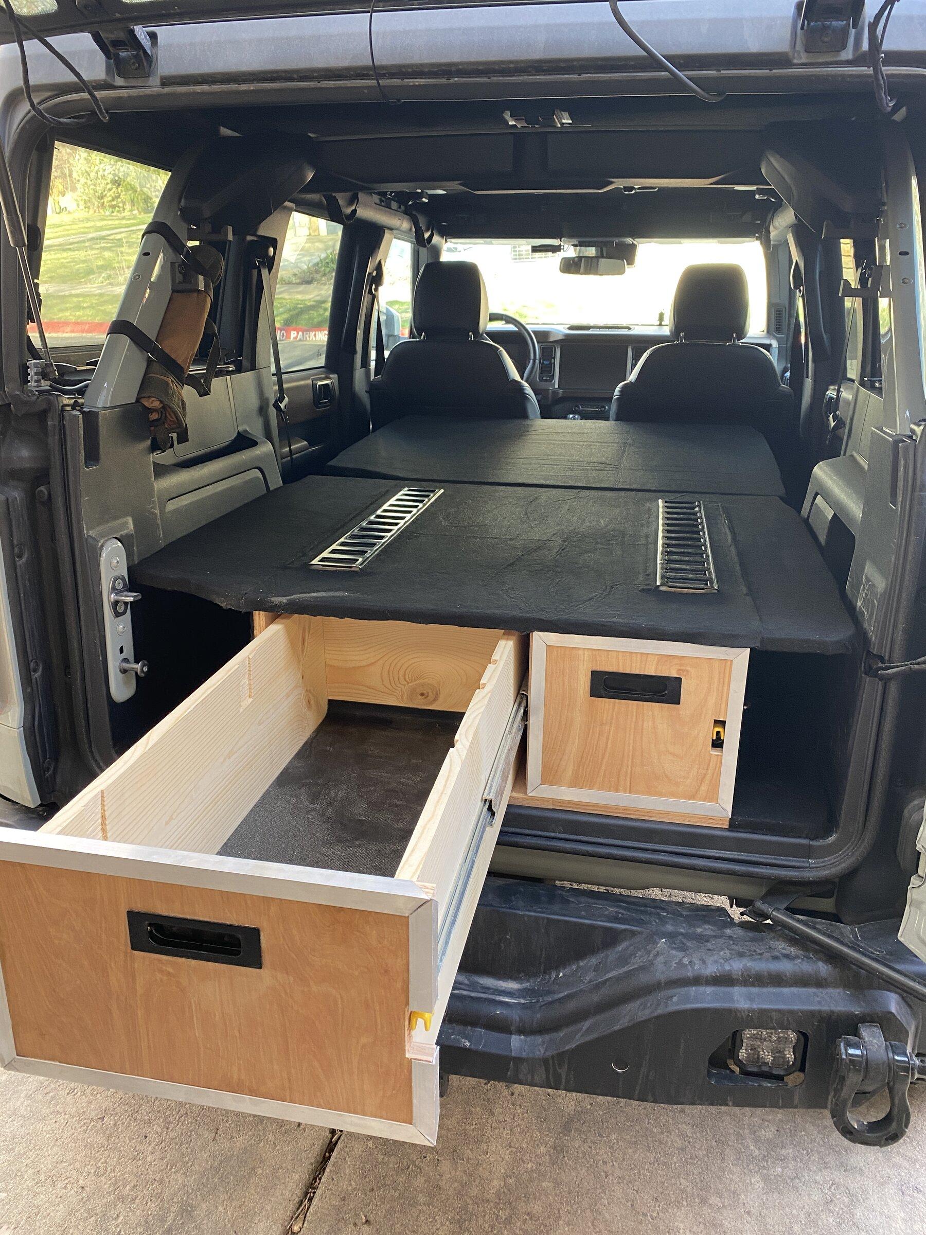 Ford Bronco 4DR Overland drawer & sleeping platform DIY build 99BF8A8F-F636-4E5A-B2E4-35B956C7B5DD