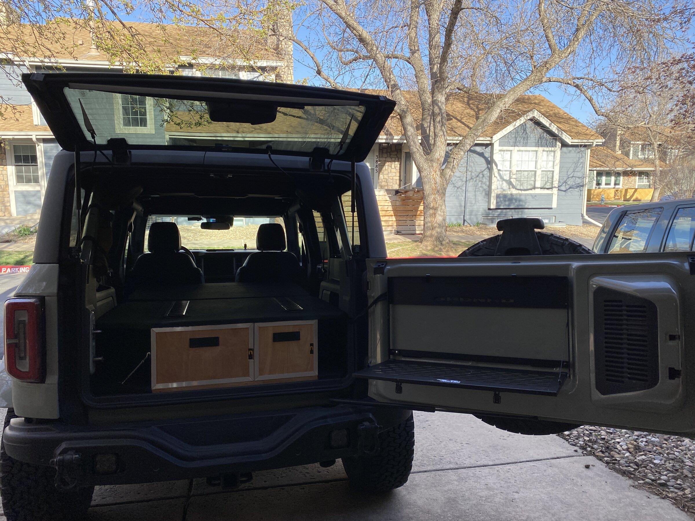 Ford Bronco 4DR Overland drawer & sleeping platform DIY build B0241D8A-BB11-4DC5-B9C5-CC9C445774CA