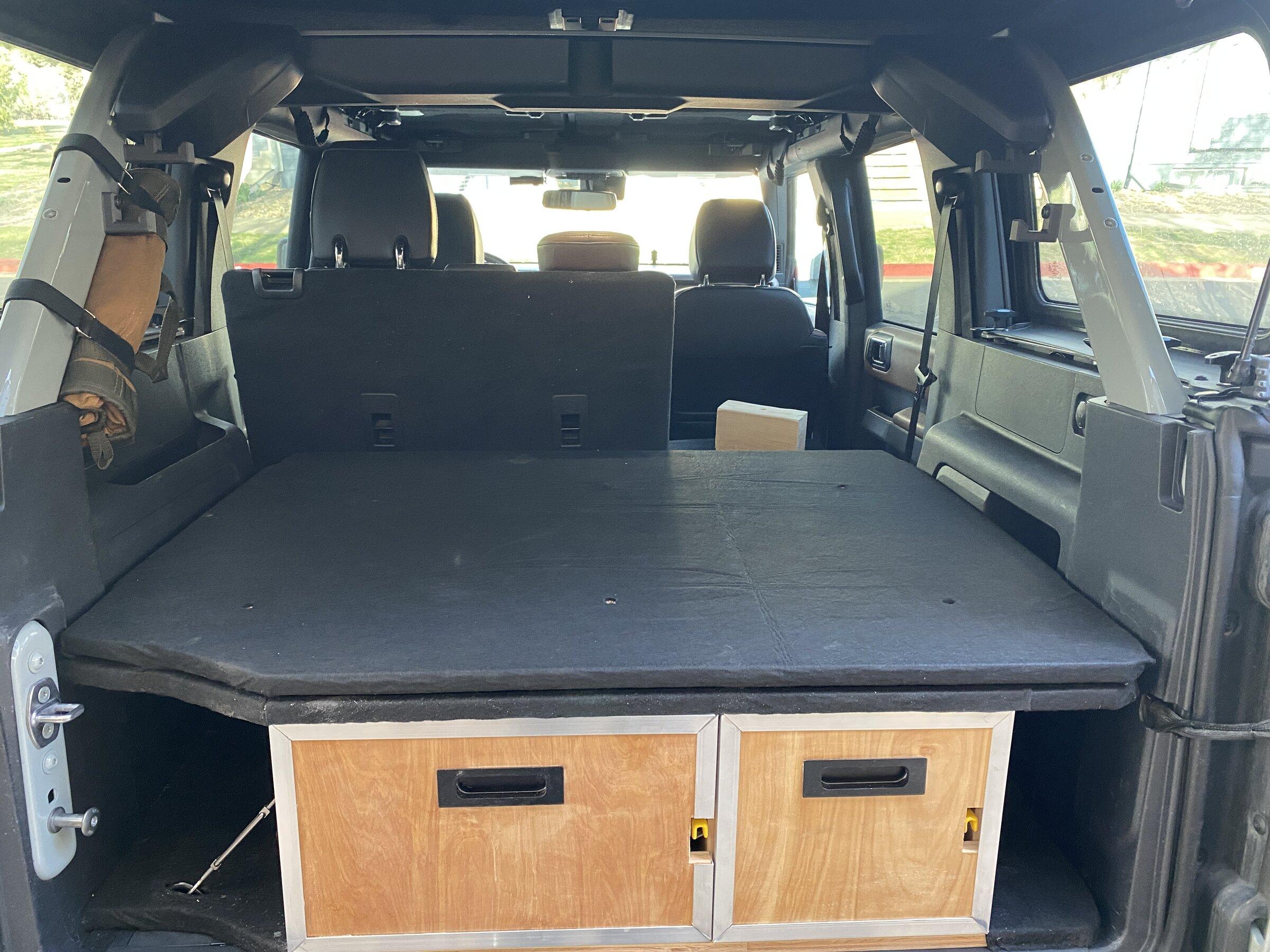 Ford Bronco 4DR Overland drawer & sleeping platform DIY build 33126125-84B1-4BE9-AC92-65F14BBE0CD0
