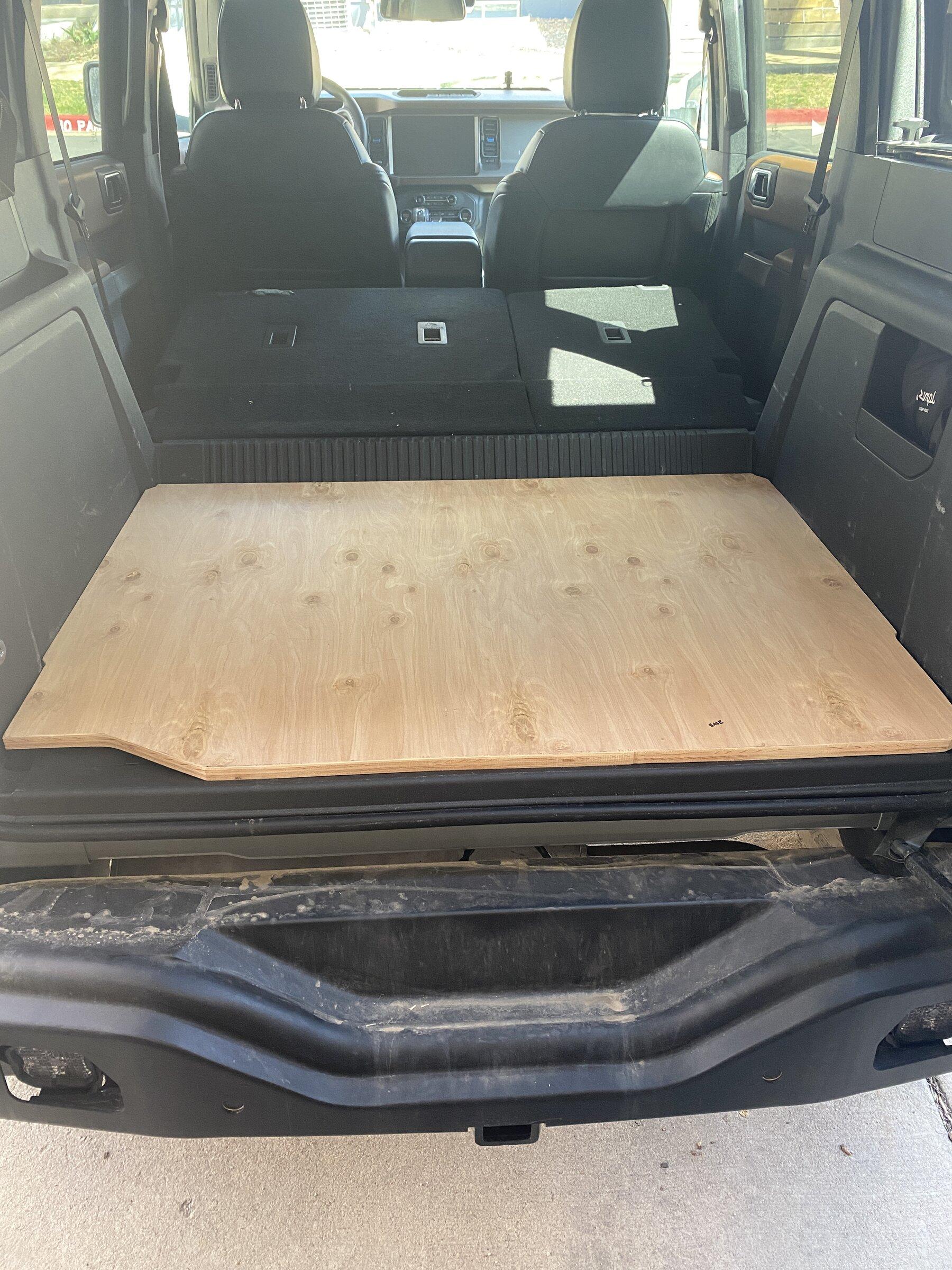 Ford Bronco 4DR Overland drawer & sleeping platform DIY build 0388D42C-FB26-4722-B79C-DBE363395CAC