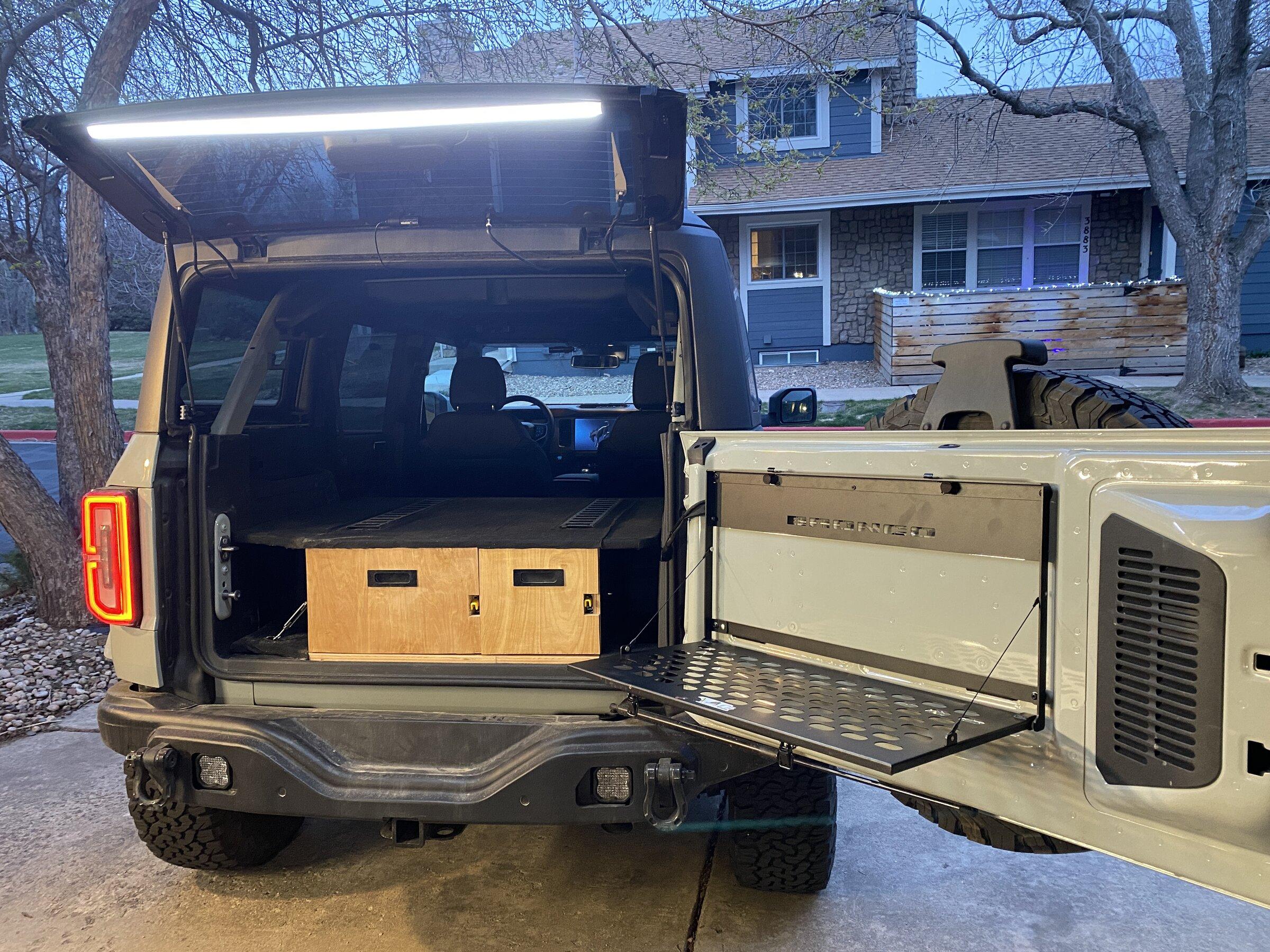 Ford Bronco 4DR Overland drawer & sleeping platform DIY build 5092F840-3439-4CD6-A7A9-2428022846C3