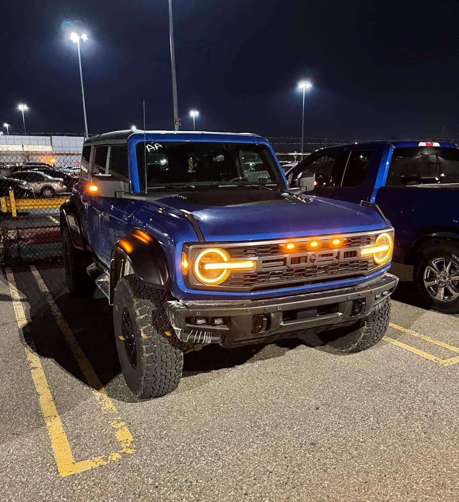 Ford Bronco Velocity Blue Raptor Bronco With MGV Interior Pics and Fly-By Video Sound Clip Velocity Blue Bronco Raptor with interior photos and engine exhaust video sound 6