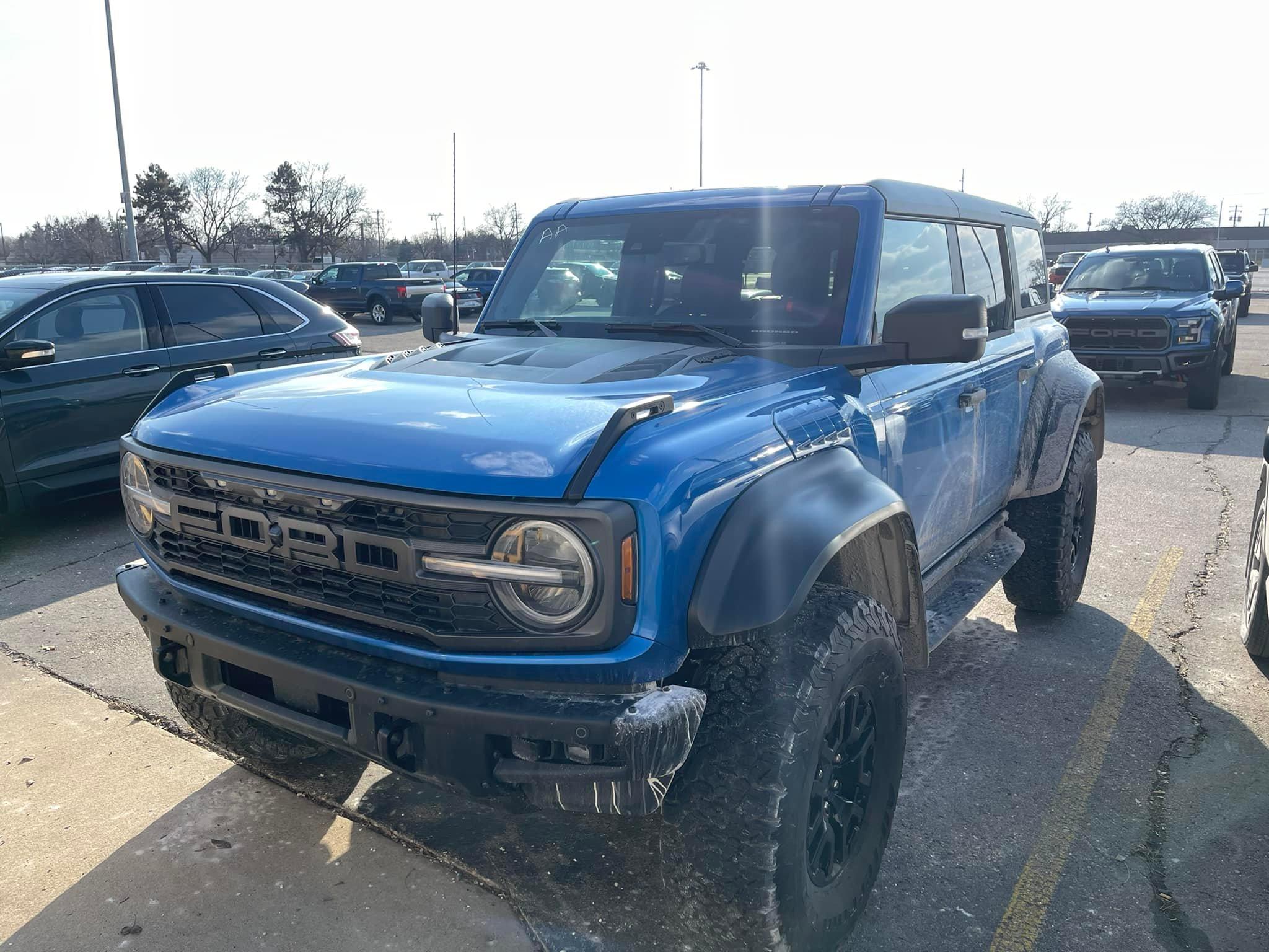 Ford Bronco Velocity Blue Raptor Bronco With MGV Interior Pics and Fly-By Video Sound Clip Velocity Blue Bronco Raptor with interior photos and engine exhaust video sound 5