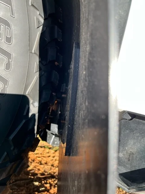 Ford Bronco RokBlokz Mudflaps with oversized tires IMG_9559