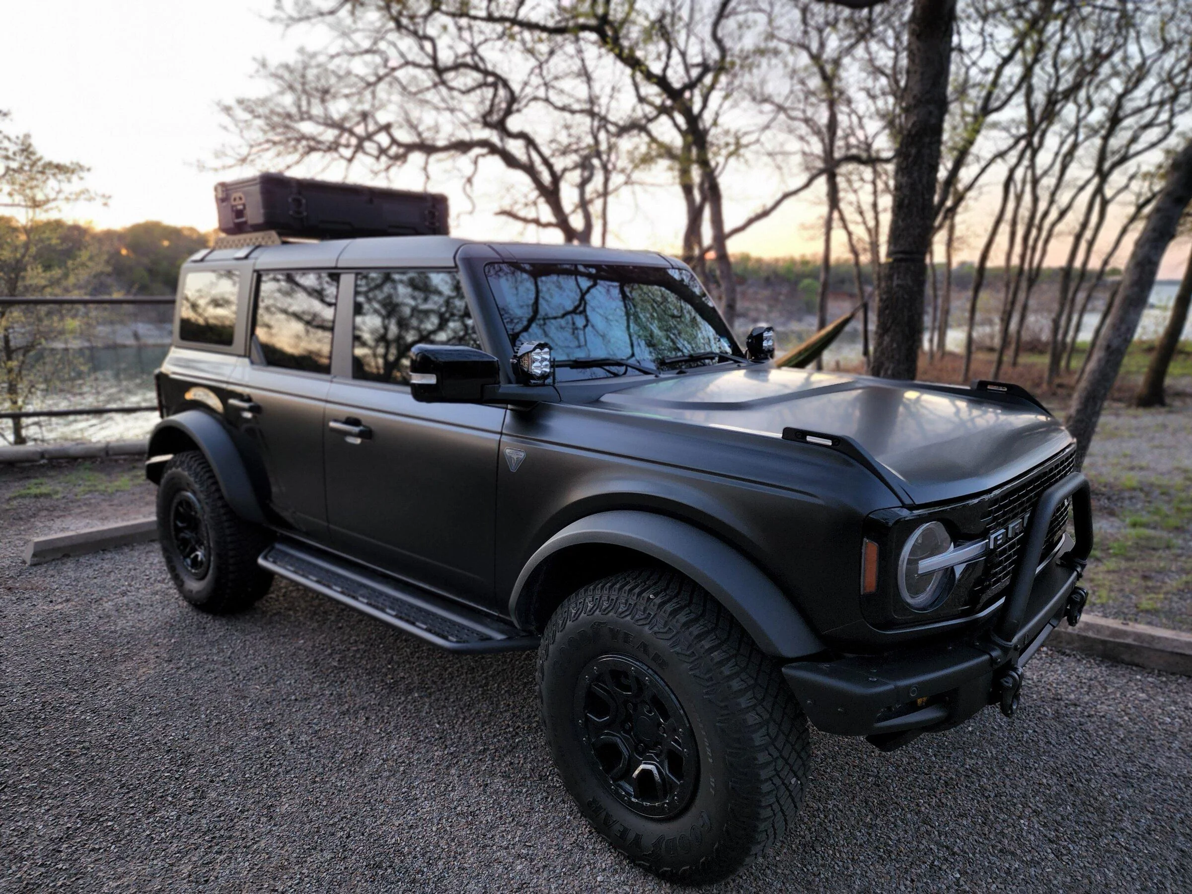 Ford Bronco Lucks Bronco Build: Wrap Satin/Gloss, BA Tent Rear Roof Rack, Baja Designs, GoRhino Steps, Storage... 20220408_200220
