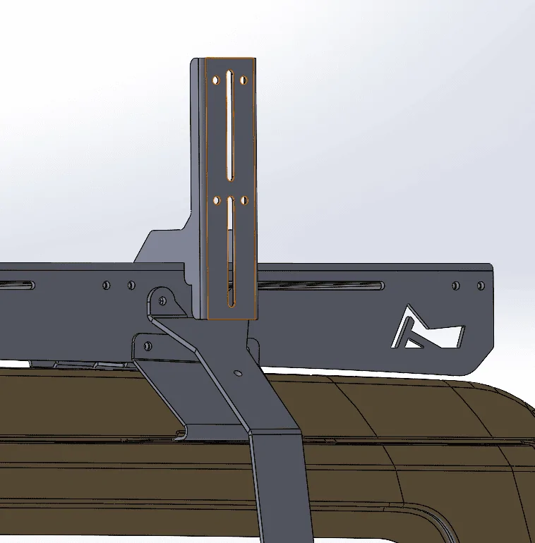 Ford Bronco TrailRax Modular Roof Rack Development & Details MT roof bracket view 2