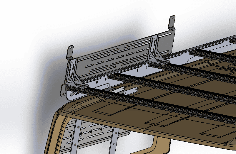 Ford Bronco TrailRax Modular Roof Rack Development & Details MT bracket view 4