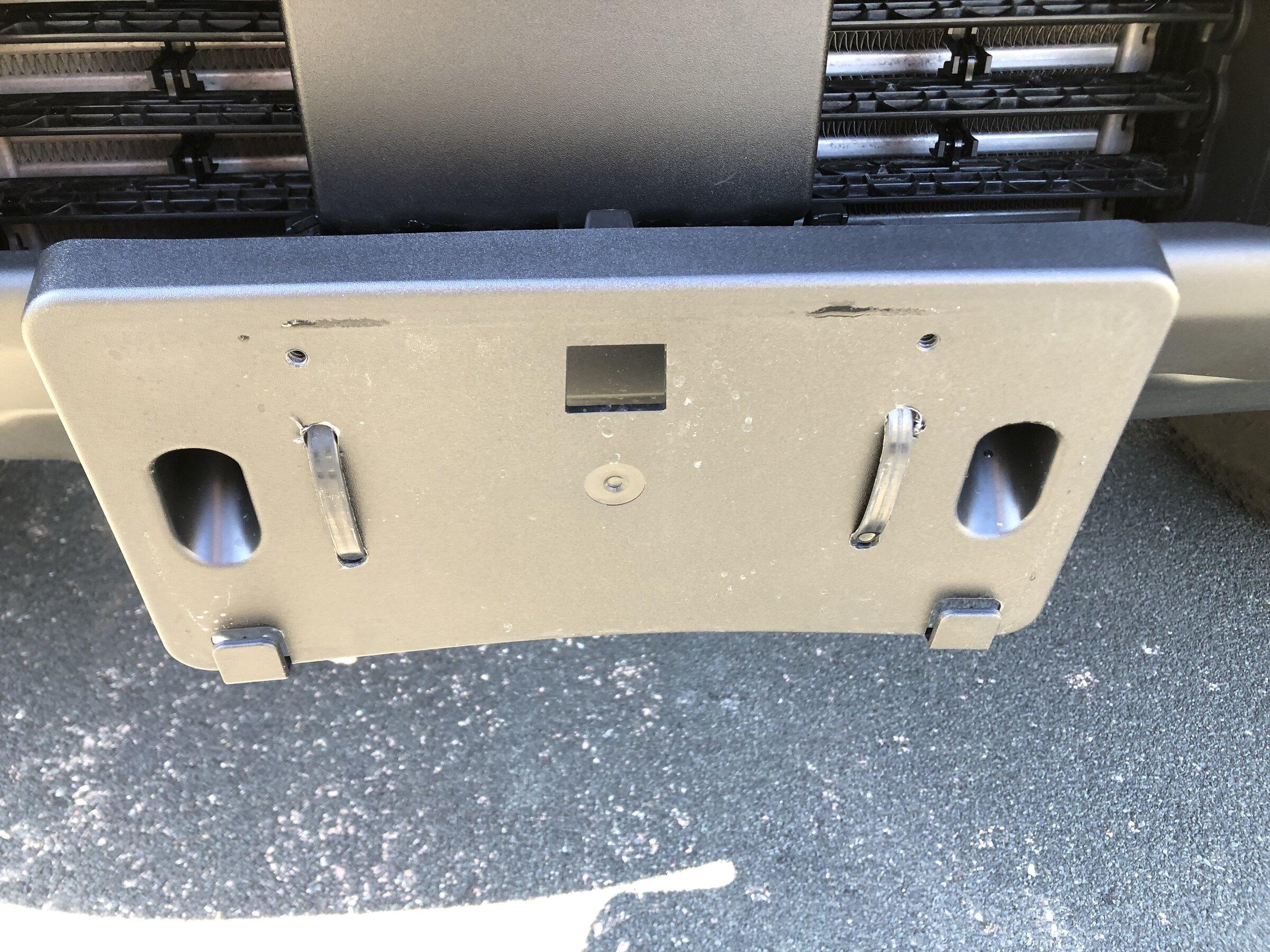 Ford Bronco 5$ Front License Plate Mount plate front