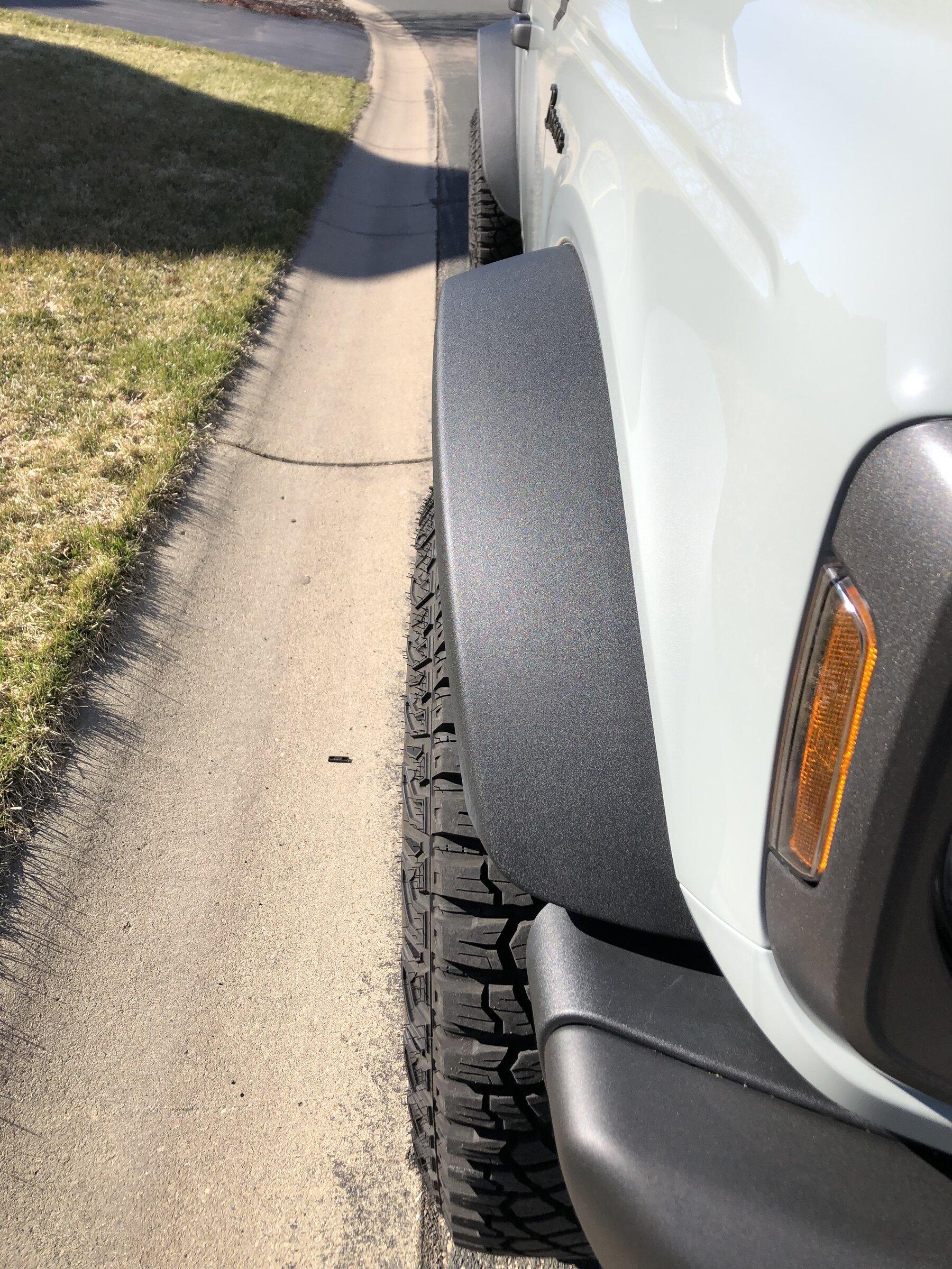 Ford Bronco Show us your installed wheel / tire upgrades here! (Pics) tire poke