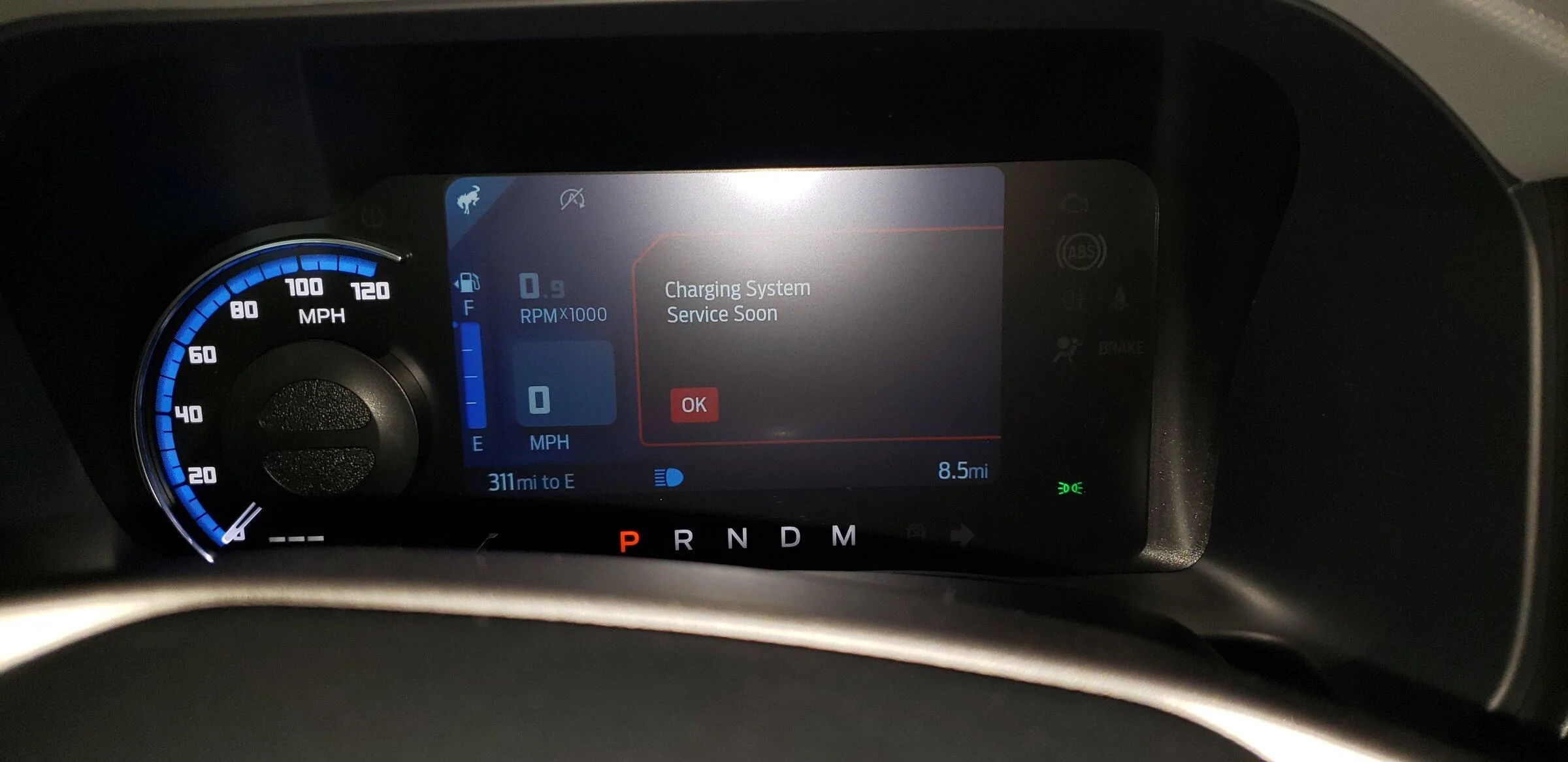 Ford Bronco Charge System Fault With Only 8 Miles 20220411_171038