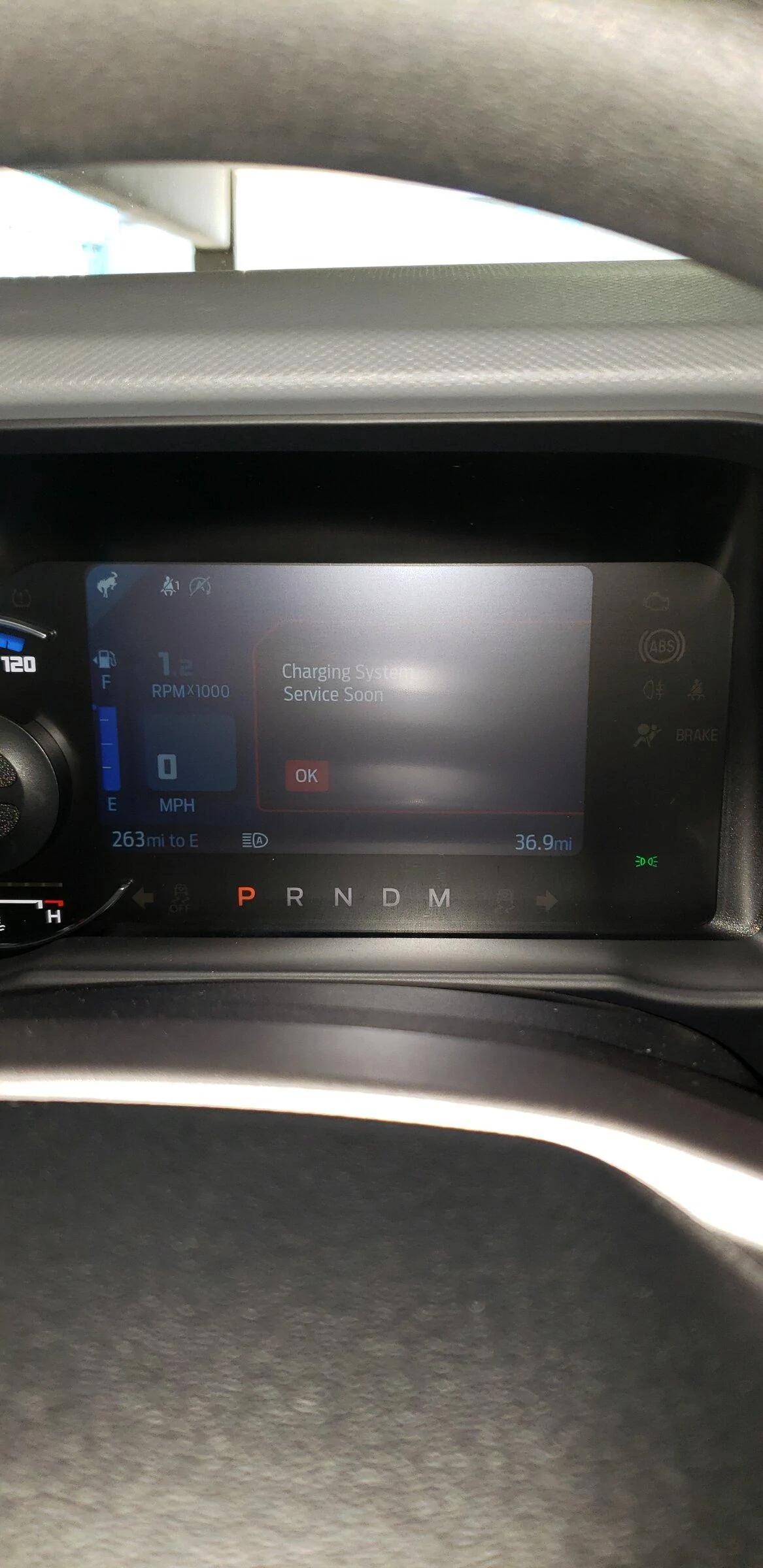 Ford Bronco Charge System Fault With Only 8 Miles 20220414_150923