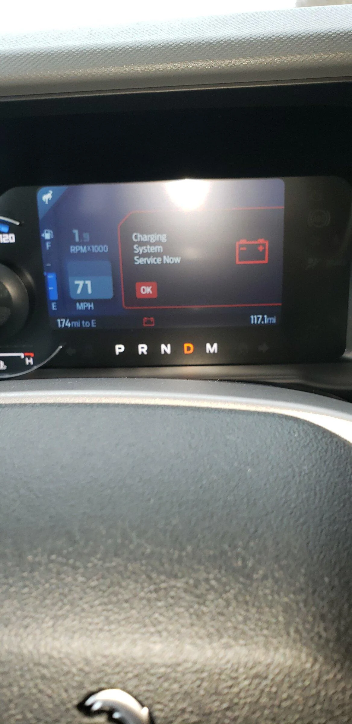Ford Bronco Charge System Fault With Only 8 Miles 20220417_101444