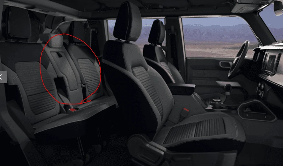 Ford Bronco Where is my rear Armrest? armrest
