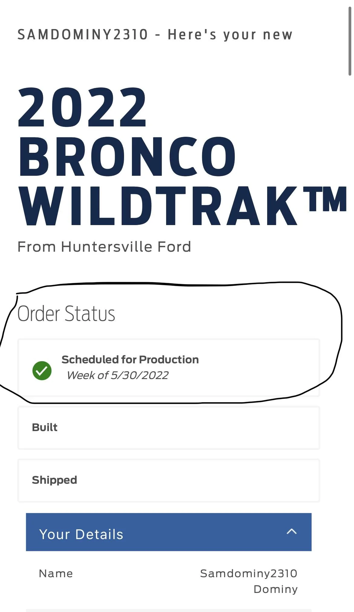 Ford Bronco ⏱ Bronco Scheduling Next Week (4/18) For Build Weeks 5/30-6/27 and 7/11-7/25 CB2808F5-3881-43AD-B868-BB5F4DD227C8