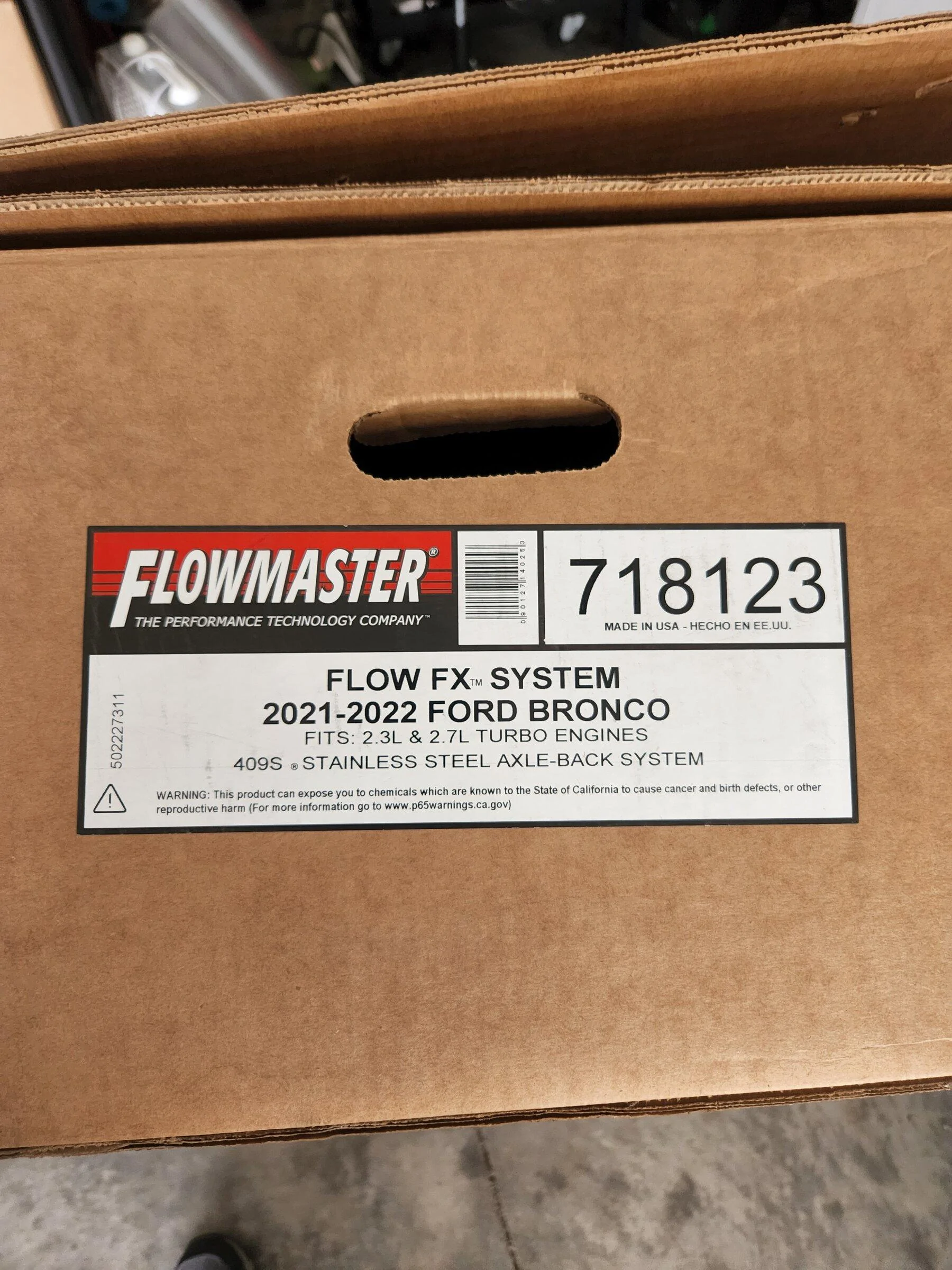 Ford Bronco Flowmaster FX Axle Back on 2.3L 20220420_162149