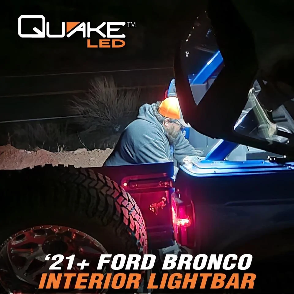 Ford Bronco Quake LED Releases NEW Ford Bronco Interior LED Lightbar for Cargo Area and Rear Tailgate Lighting! QTE1306 Bronco_Interior-06