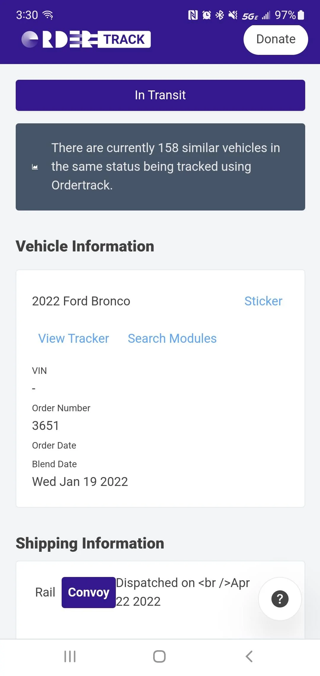 Ford Bronco 🛠 1/17/2022 Build week group Screenshot_20220422-153013_Chrom