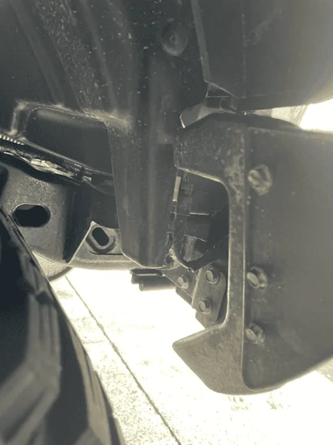 Ford Bronco Exposed Wiring behind the front and back bumper.  Is something missing? back of front bumper