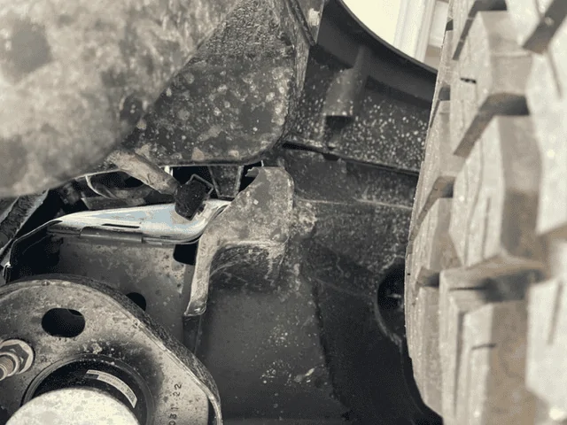 Ford Bronco Exposed Wiring behind the front and back bumper.  Is something missing? behind rear wheel well