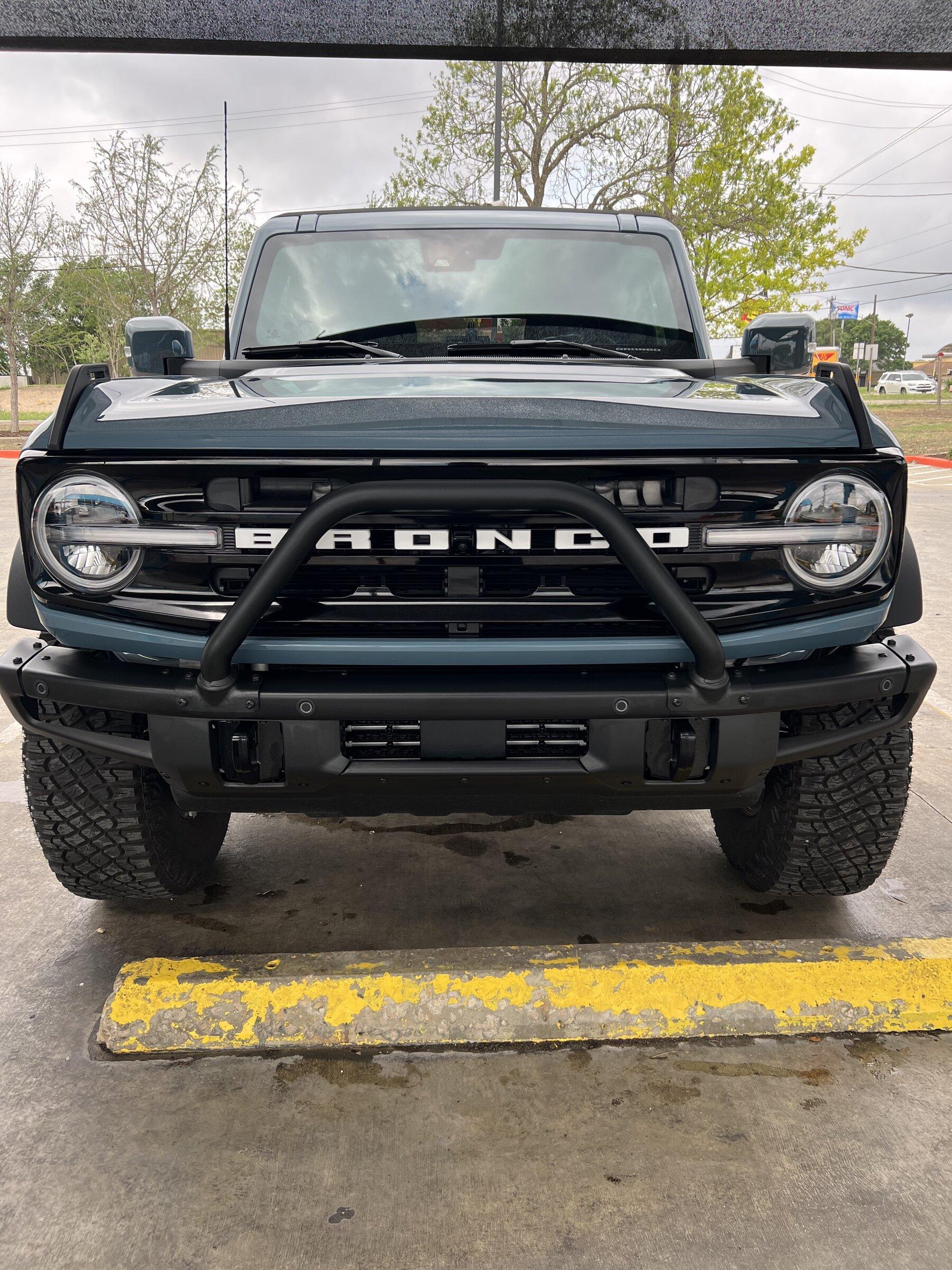 Ford Bronco What did you do TO / WITH your Bronco today? 👨🏻‍🔧🧰🚿🛠 BroncoAfterWashFront