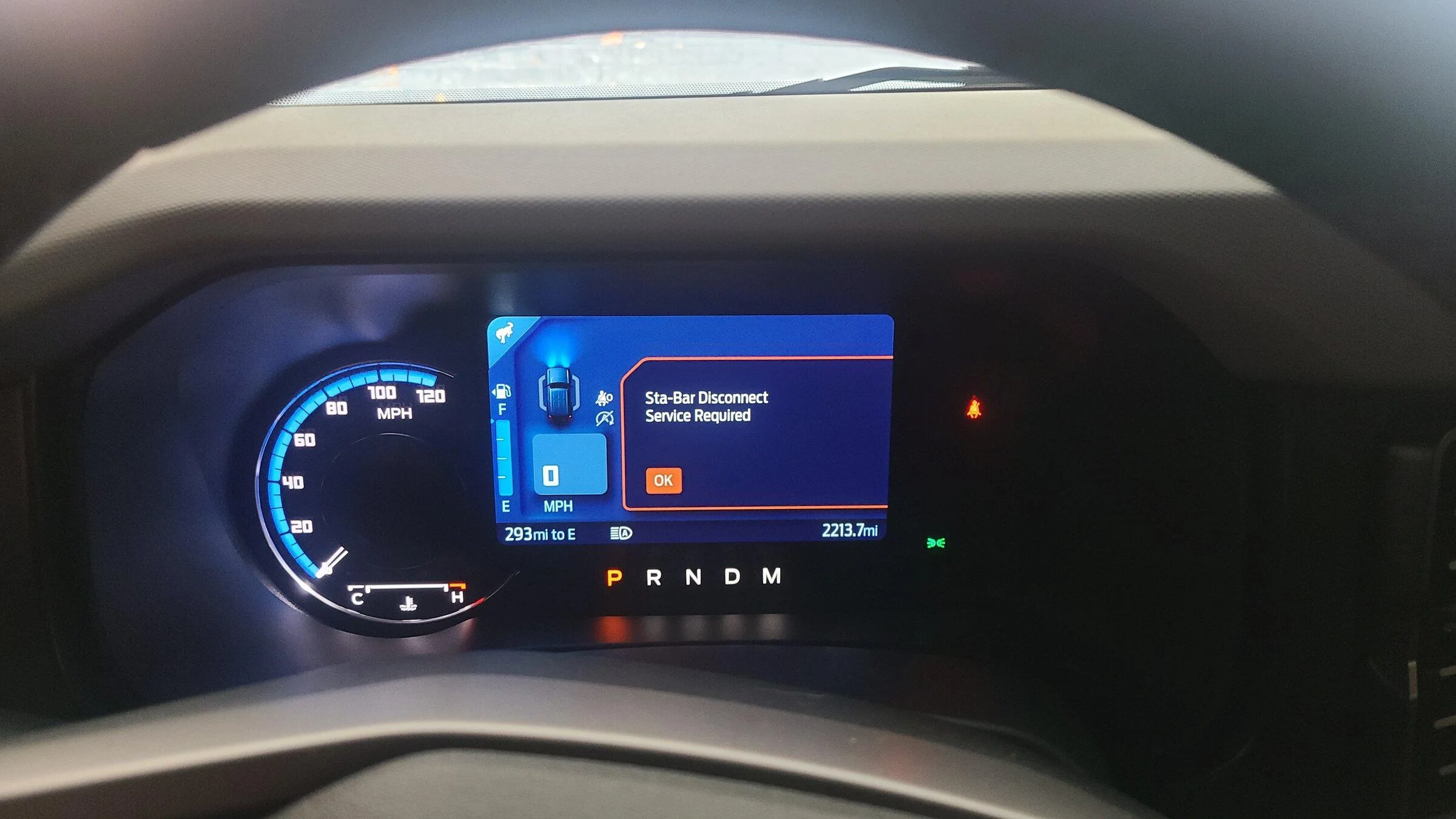 Ford Bronco Sta bar disconnect failure 20220423_103748