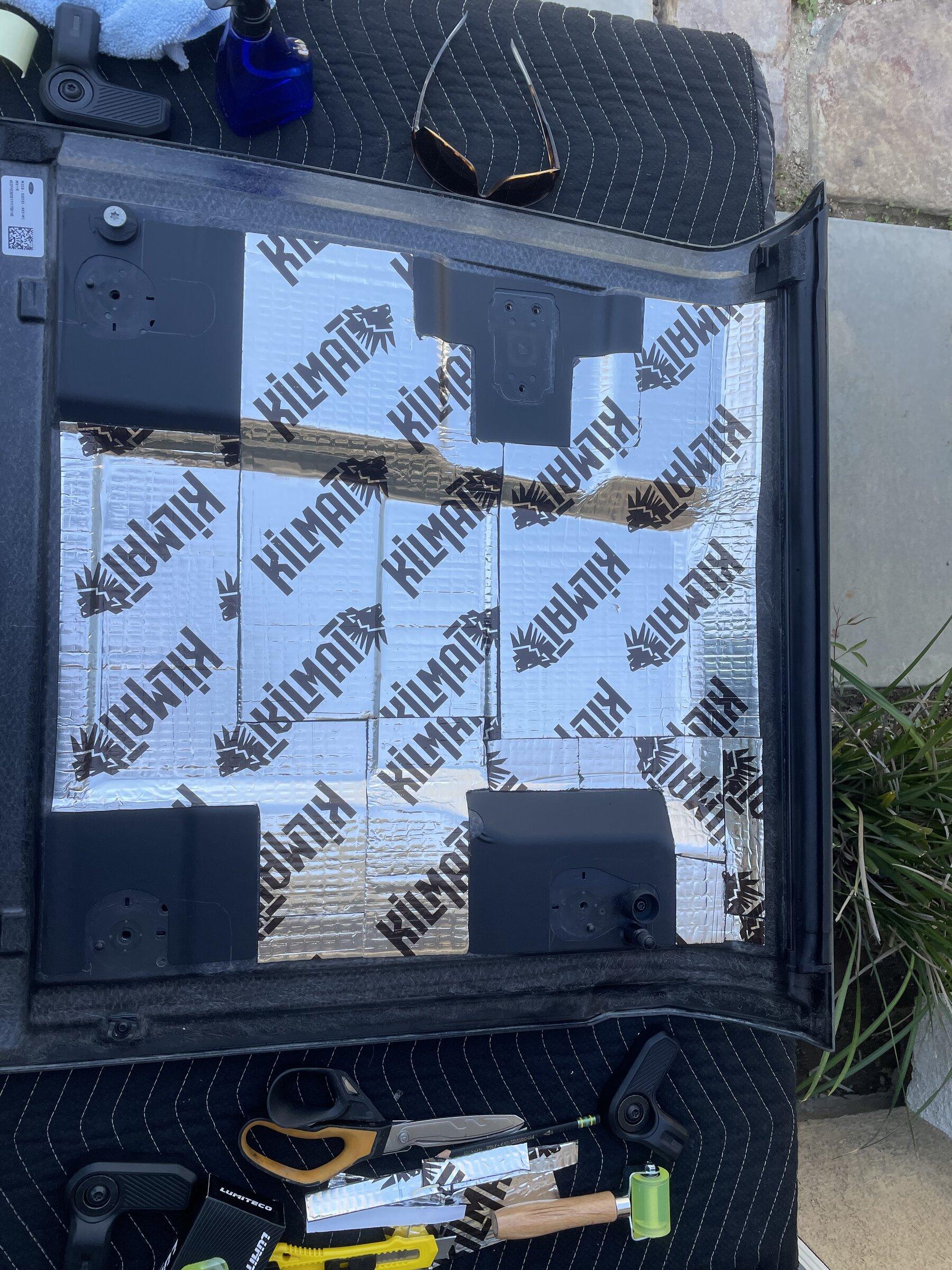 Ford Bronco Hardtop sound deadening mod using Kilmat 45147229-C688-4C49-967B-383EC9E0BECC