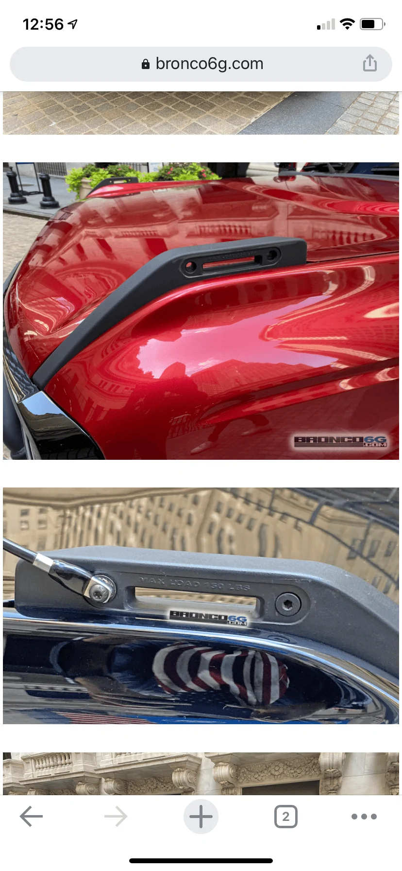 Ford Bronco Hood Loops (Accessory Points) 1599045060916