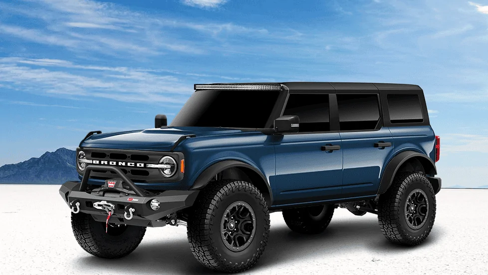 Ford Bronco Factory bumper with a winch or something different??? Bronco Sampl