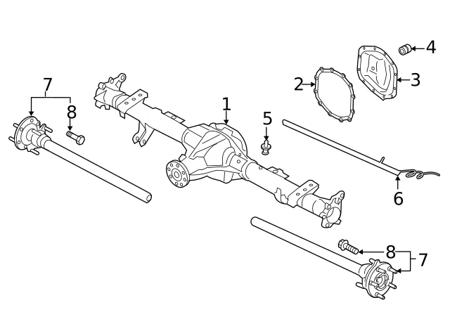 Ford Bronco Rear axle seal ddc78326285fe00381d02436683d8993