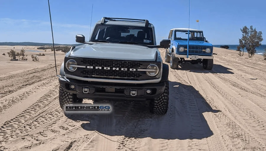 Ford Bronco More Broncos testing at Silver Lake Sand Dunes 1599151298165