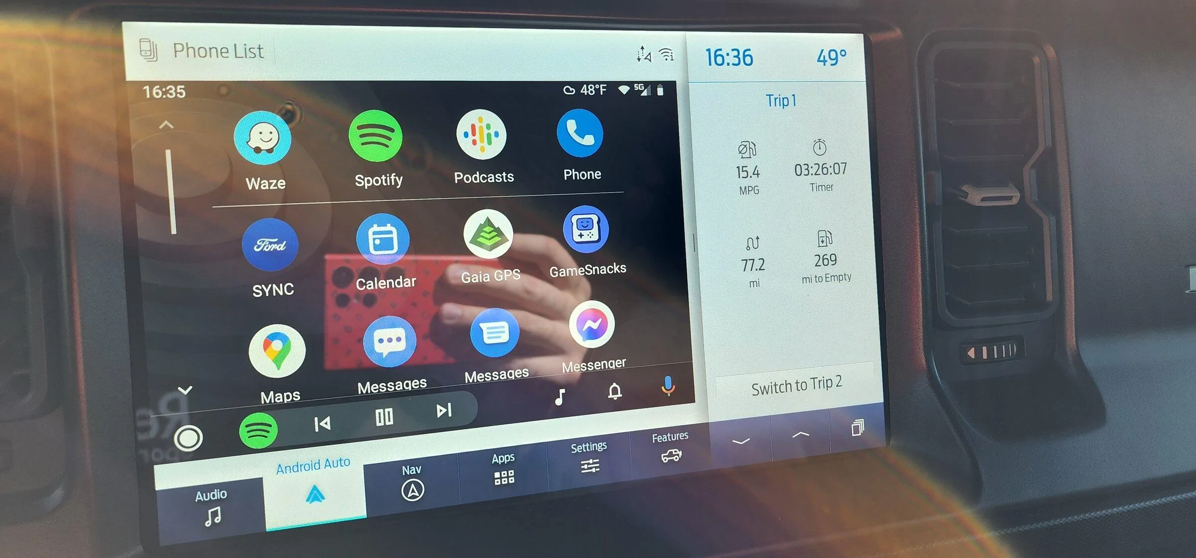 Ford Bronco Android Auto return to home screen? 20220425_163533