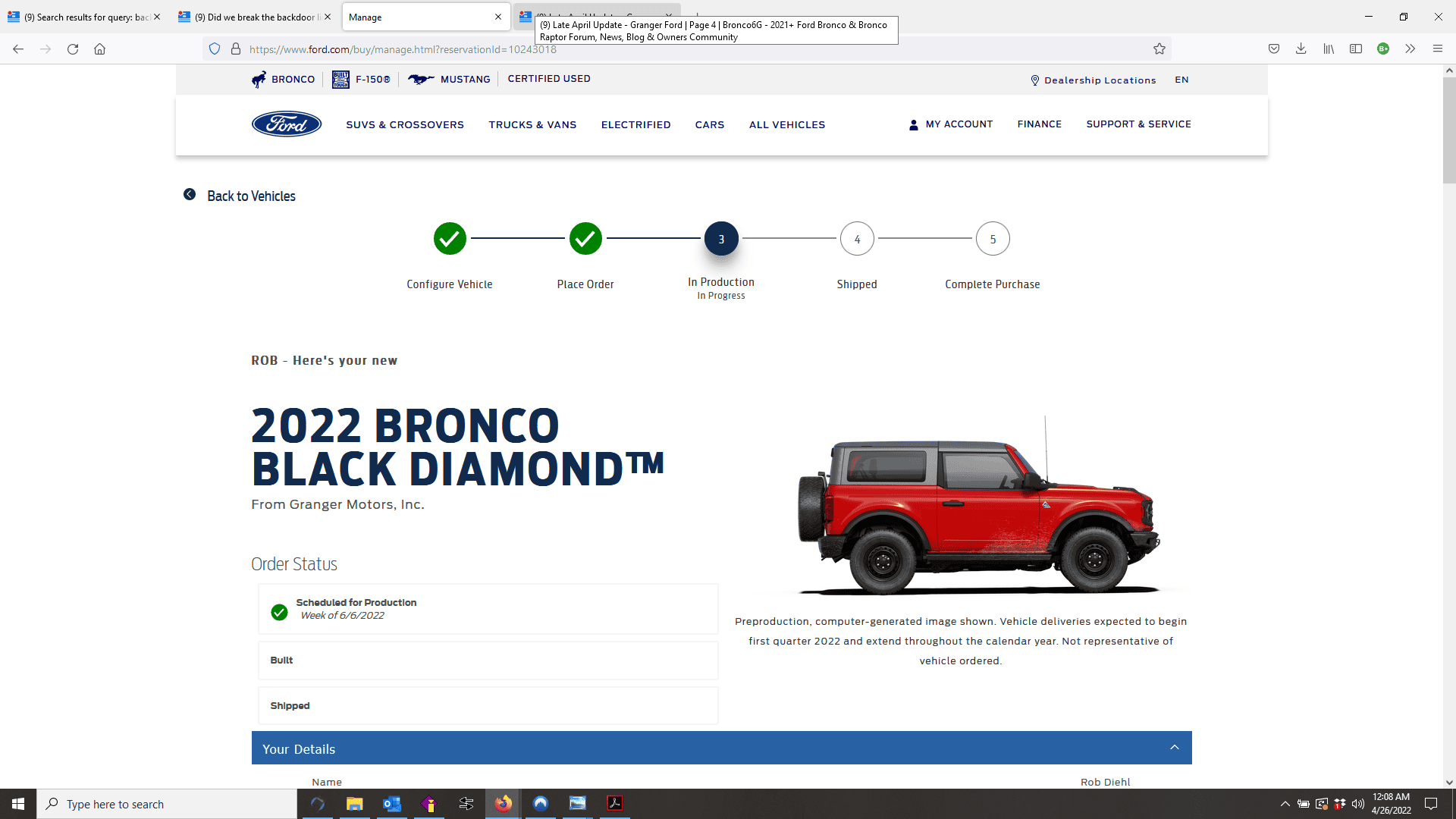 Ford Bronco Late April Update - Granger Ford 1650956960981