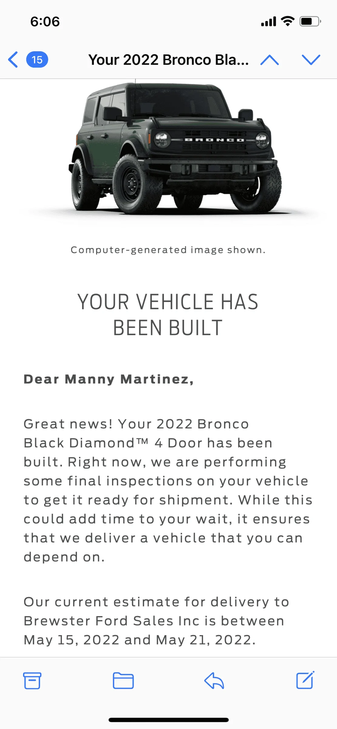 Ford Bronco 4/18/22 Build Week Group. 83D17B91-D436-4A91-A742-68EBEB18C8A4