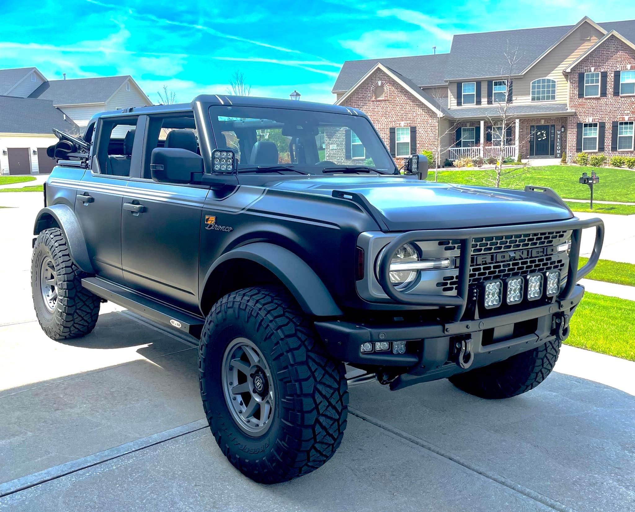 Ford Bronco Stealth Bronco Build With Custom Grill Guard, 37's, 2.5" Lift, Icon Wheels XPEL Stealth Bronco Build 8