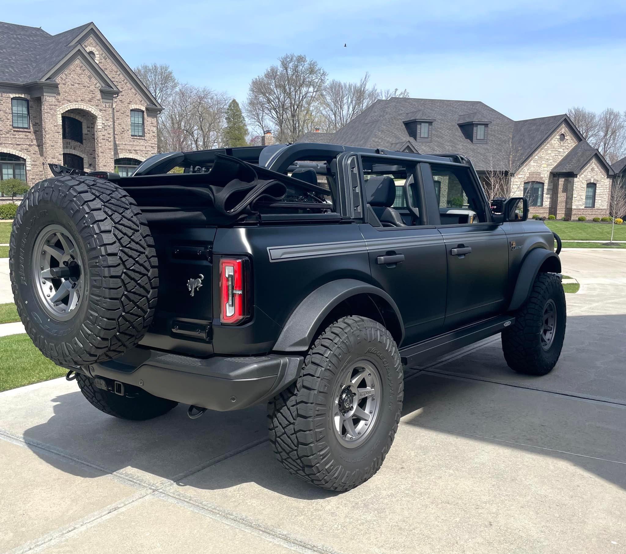 Ford Bronco Stealth Bronco Build With Custom Grill Guard, 37's, 2.5" Lift, Icon Wheels XPEL Stealth Bronco Build 2
